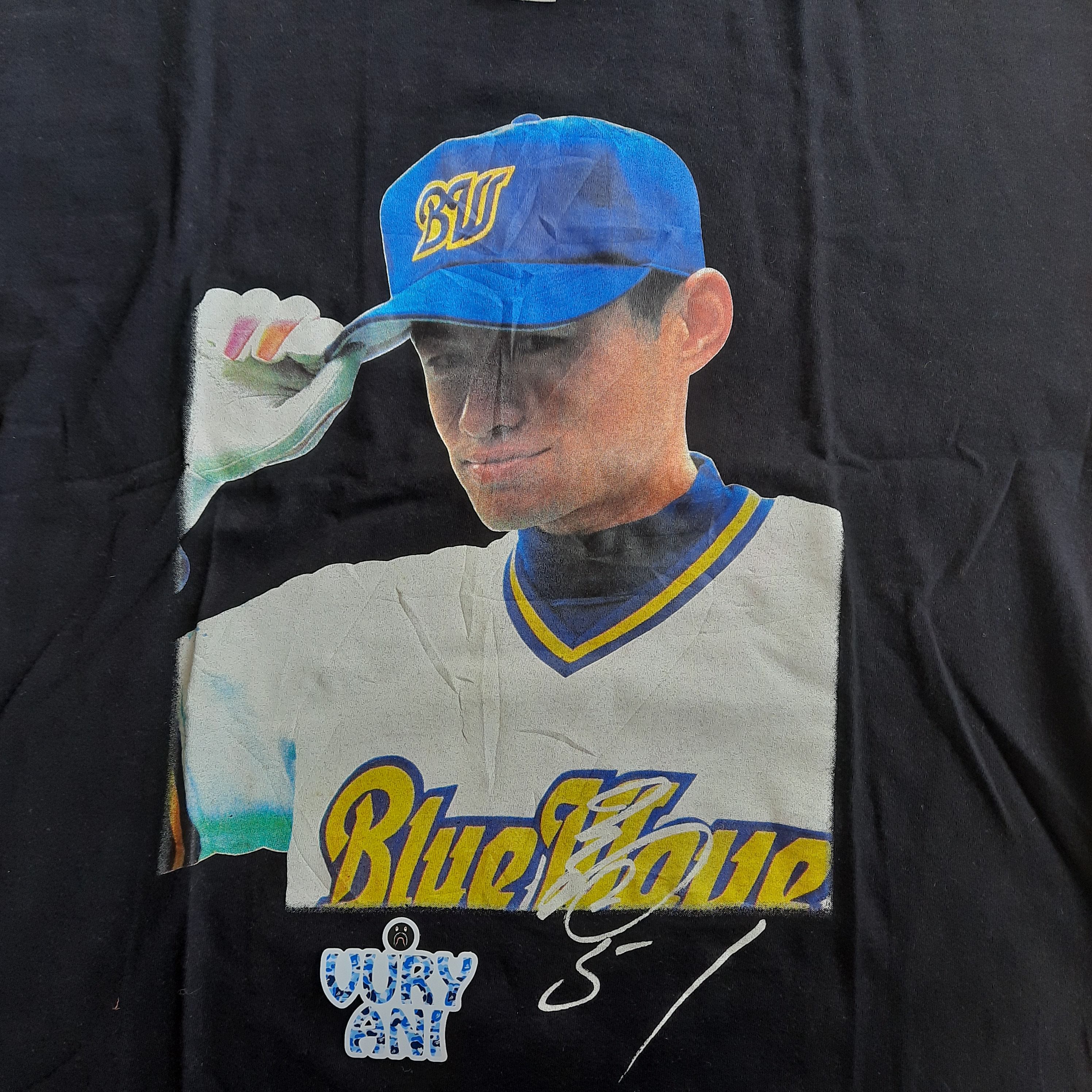 Fruit Of The Loom × Vintage Vintage Orix Blue Wave Ichiro Suzuki Tee Size US L / EU 52-54 / 3 - 4 Thumbnail