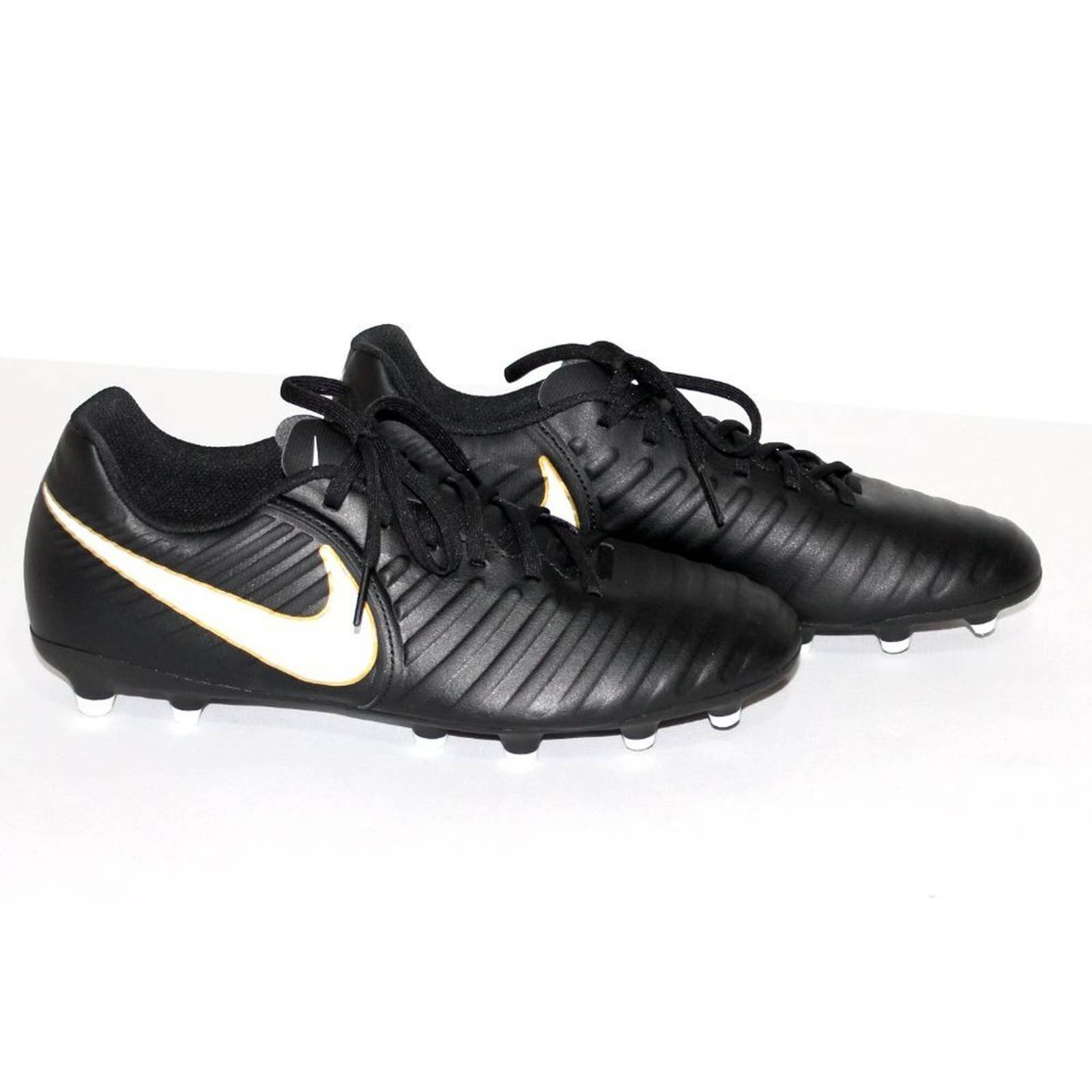 Nike Nike Tiempo soccer Cleats Black and Gold Size 8 Grailed
