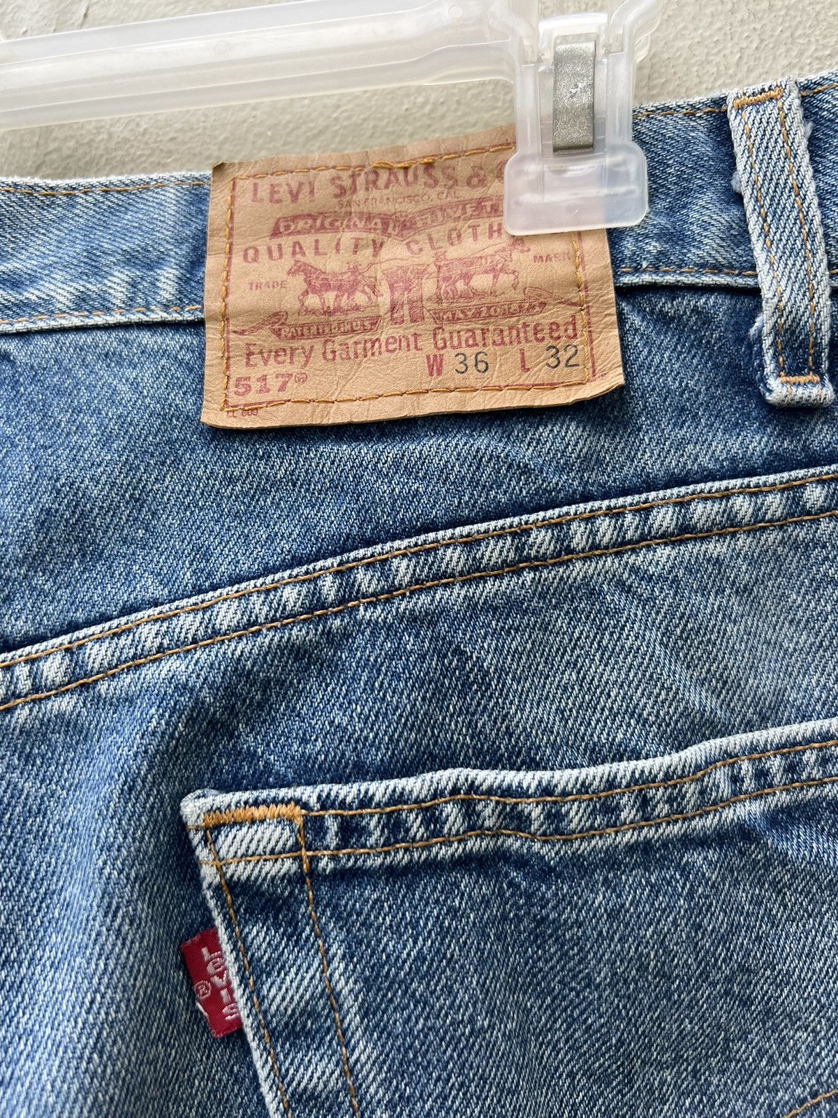 Levi's Vintage 90s Levi’s 517 Sun Fade Denim Bootcut Jeans Size US 35 - 16 Thumbnail