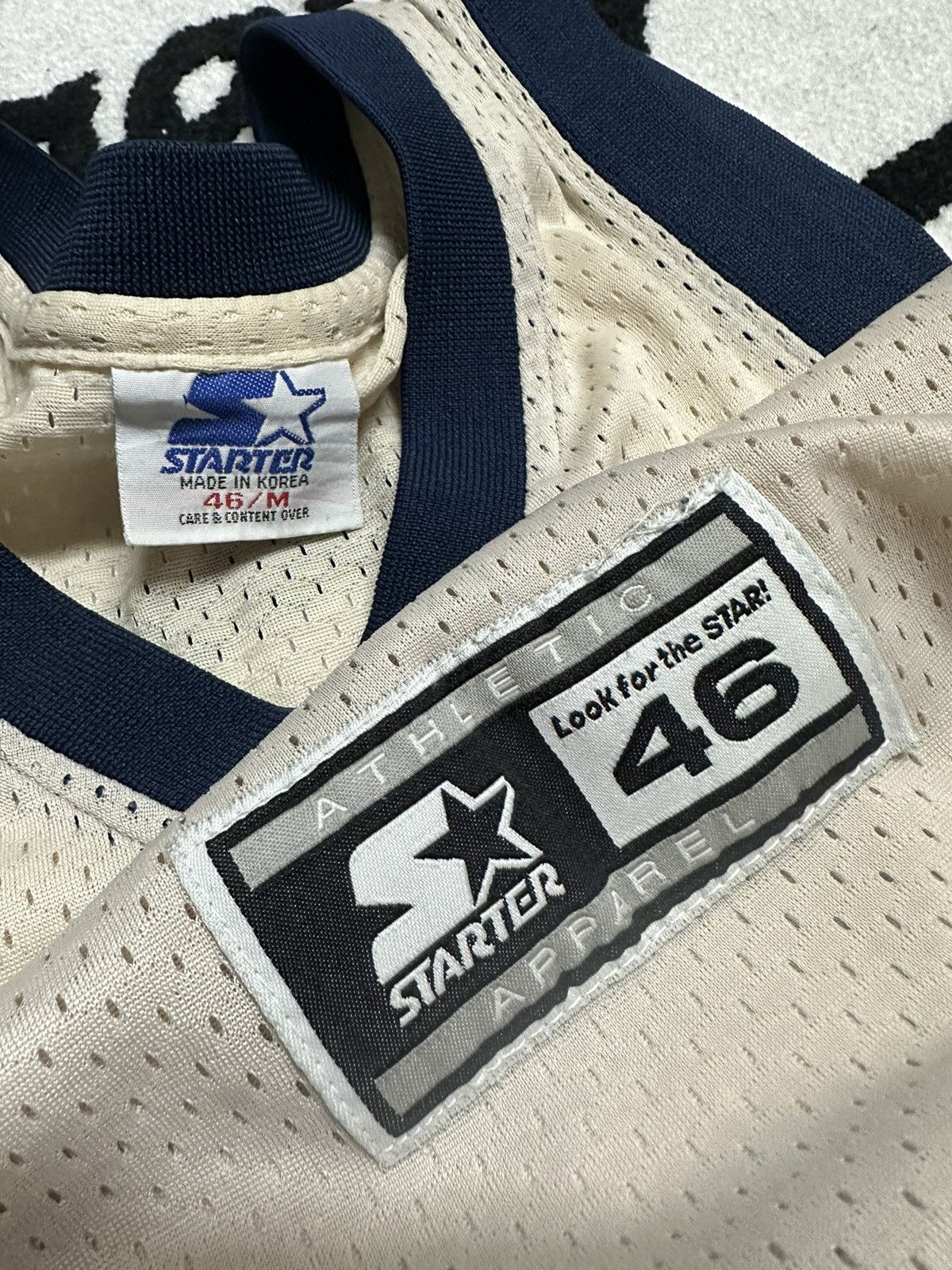 Starter × Vintage 90s Georgetown Hoyas University Starter Jersey 44 Size US L / EU 52-54 / 3 - 2 Thumbnail