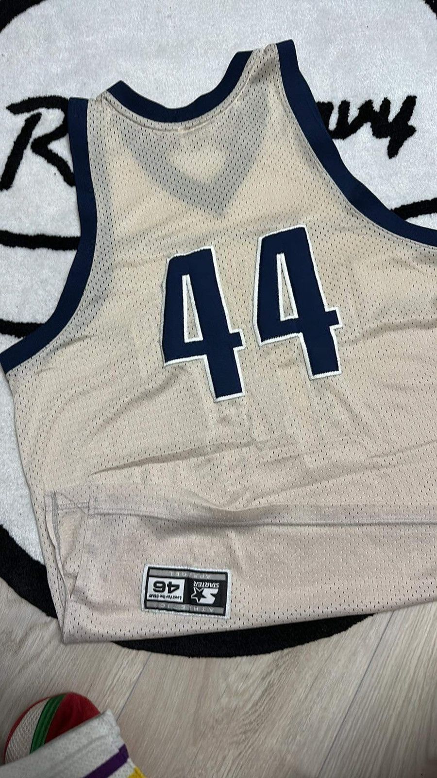 Starter × Vintage 90s Georgetown Hoyas University Starter Jersey 44 Size US L / EU 52-54 / 3 - 3 Thumbnail