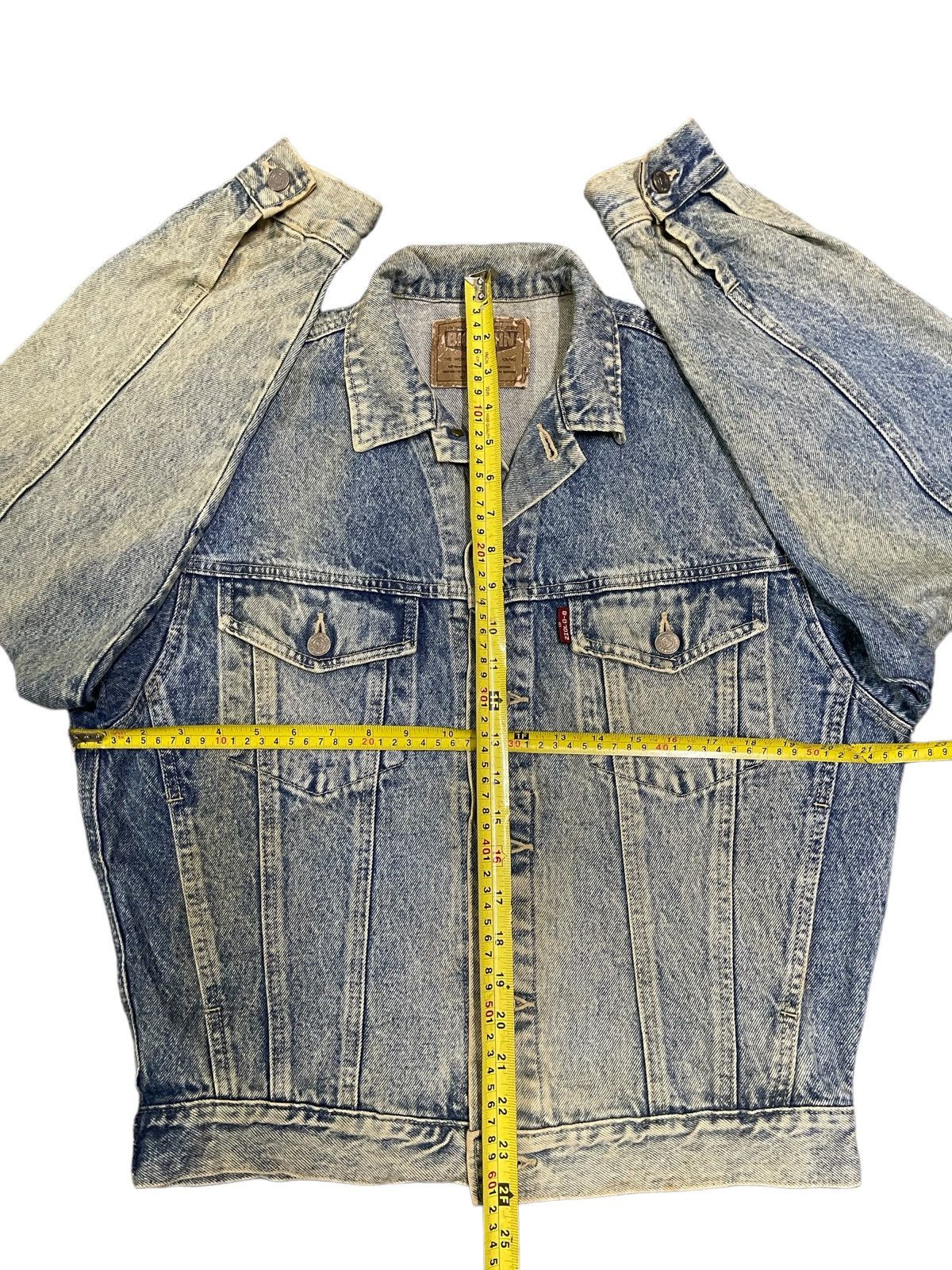 Big John Vintage Big John Acid Wash Style Denim Jacket Size US M / EU 48-50 / 2 - 14 Thumbnail