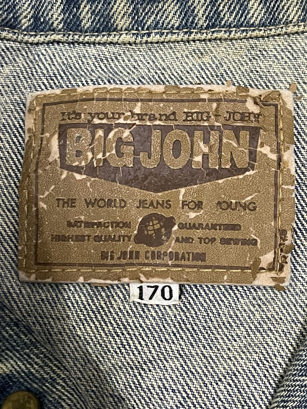 Big John Vintage Big John Acid Wash Style Denim Jacket Size US M / EU 48-50 / 2 - 12 Thumbnail