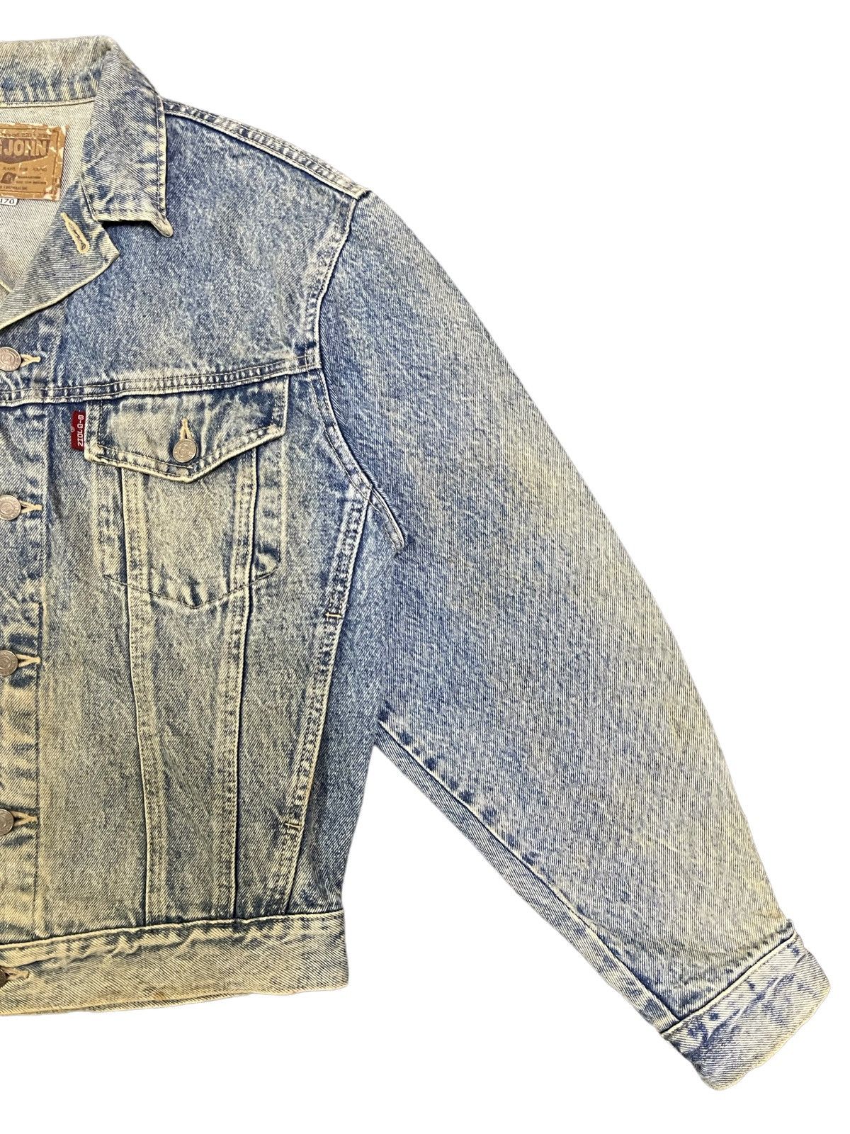 Big John Vintage Big John Acid Wash Style Denim Jacket Size US M / EU 48-50 / 2 - 8 Thumbnail