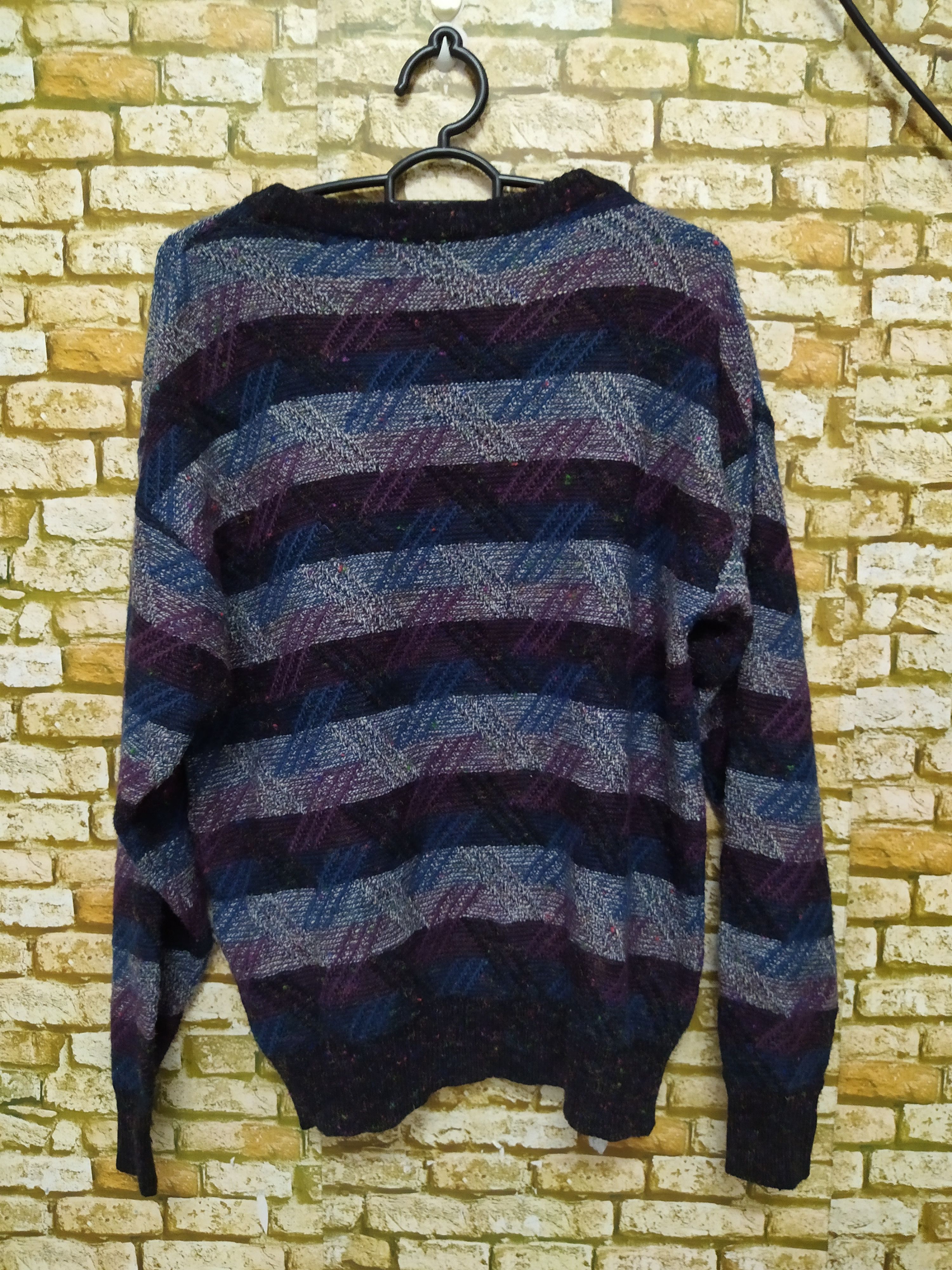 Japanese Brand DAMON RAINBOW KNITWEAR (B747) Size US L / EU 52-54 / 3 - 6 Thumbnail