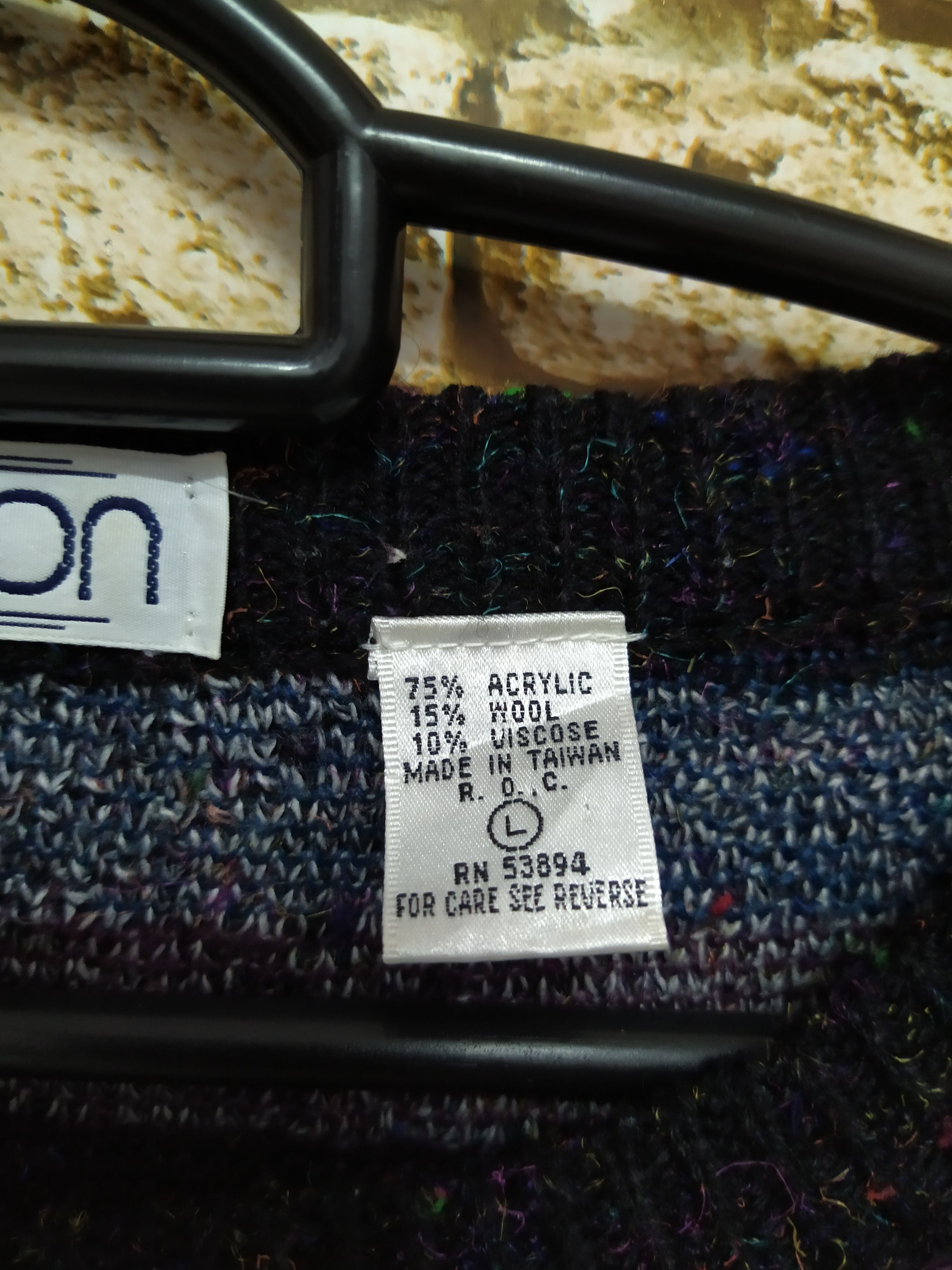 Japanese Brand DAMON RAINBOW KNITWEAR (B747) Size US L / EU 52-54 / 3 - 4 Thumbnail