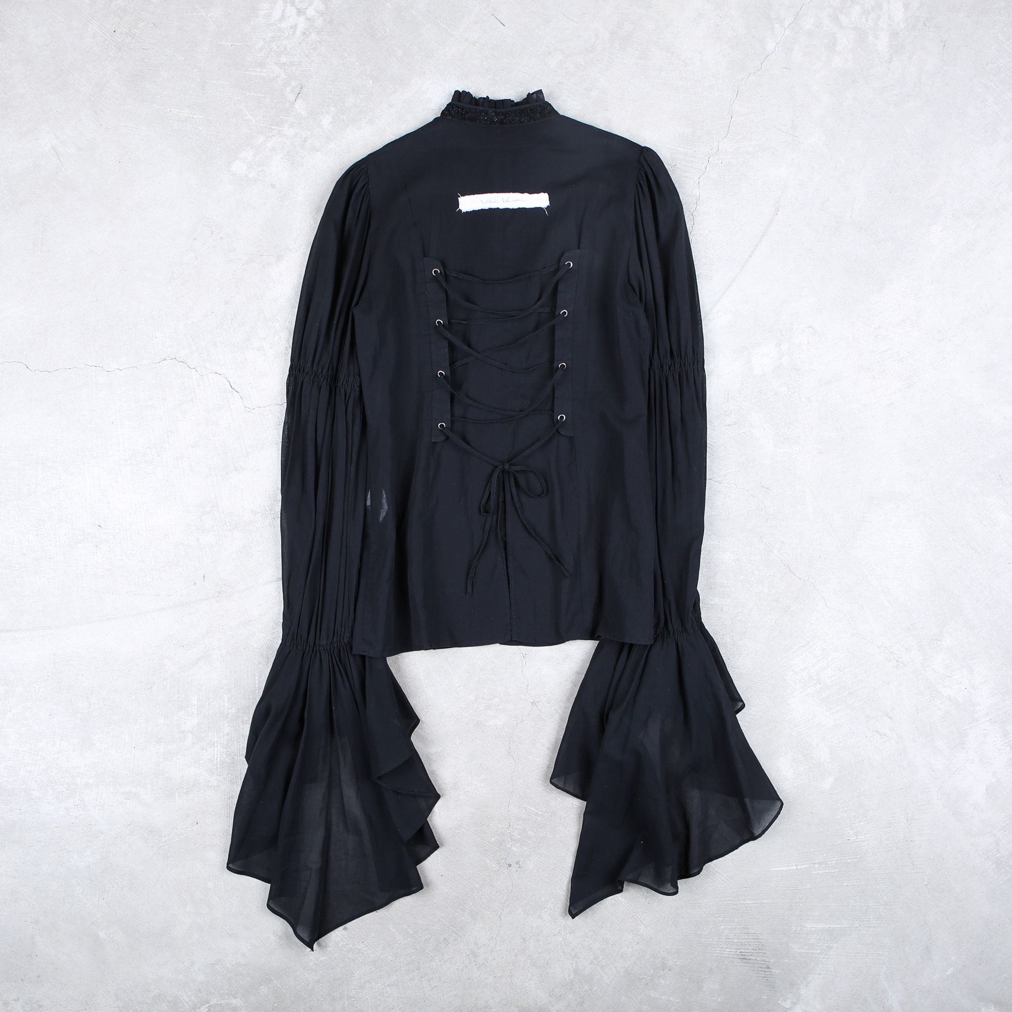 Japanese Brand Alice Auaa Frayed Gothic Blouse Size L / US 10 / IT 46 - 9 Thumbnail
