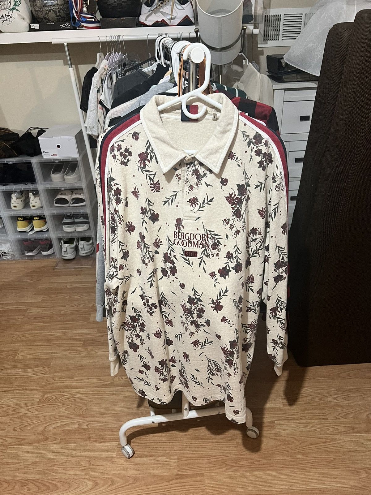 Bergdorf Goodman × Kith Kith x Bergdorf Goodman Floral Rugby Shirt Size US XXL / EU 58 / 5 - 1 Thumbnail