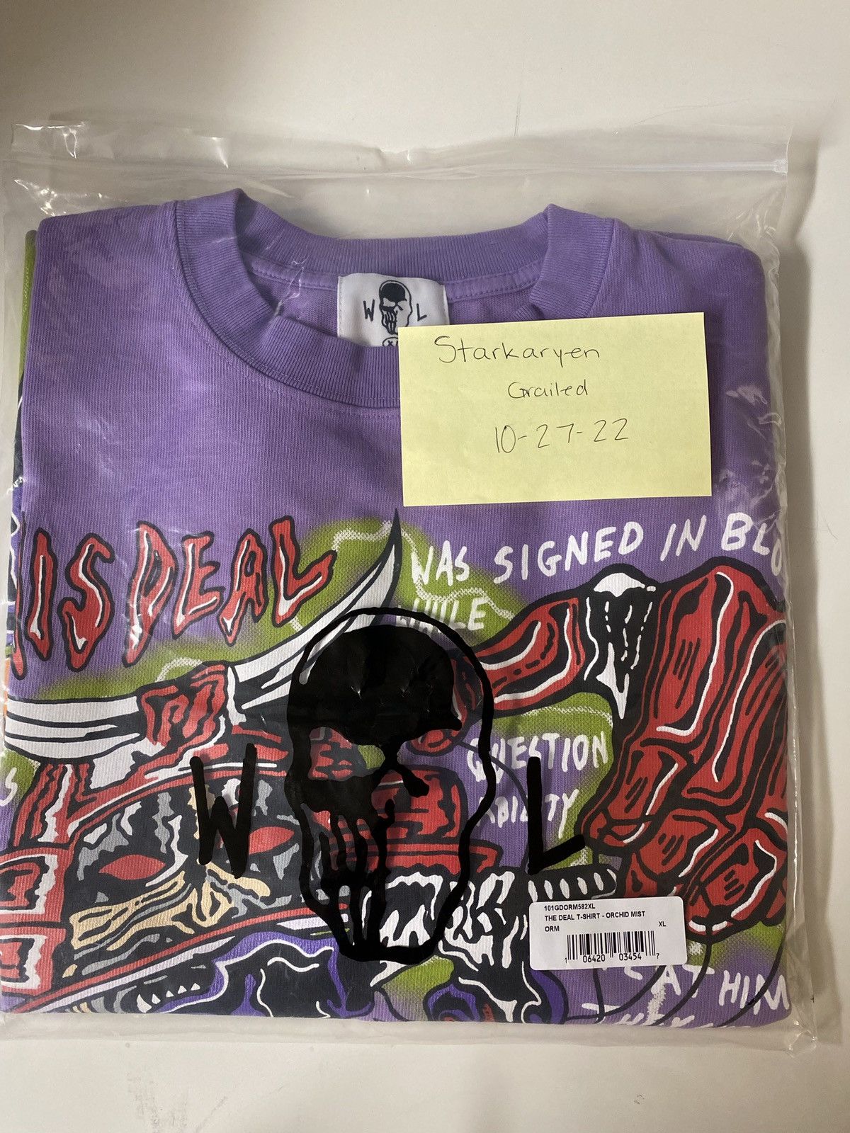 Warren Lotas The Deal Tee Orchid Mist Size US XL / EU 56 / 4 - 8 Thumbnail
