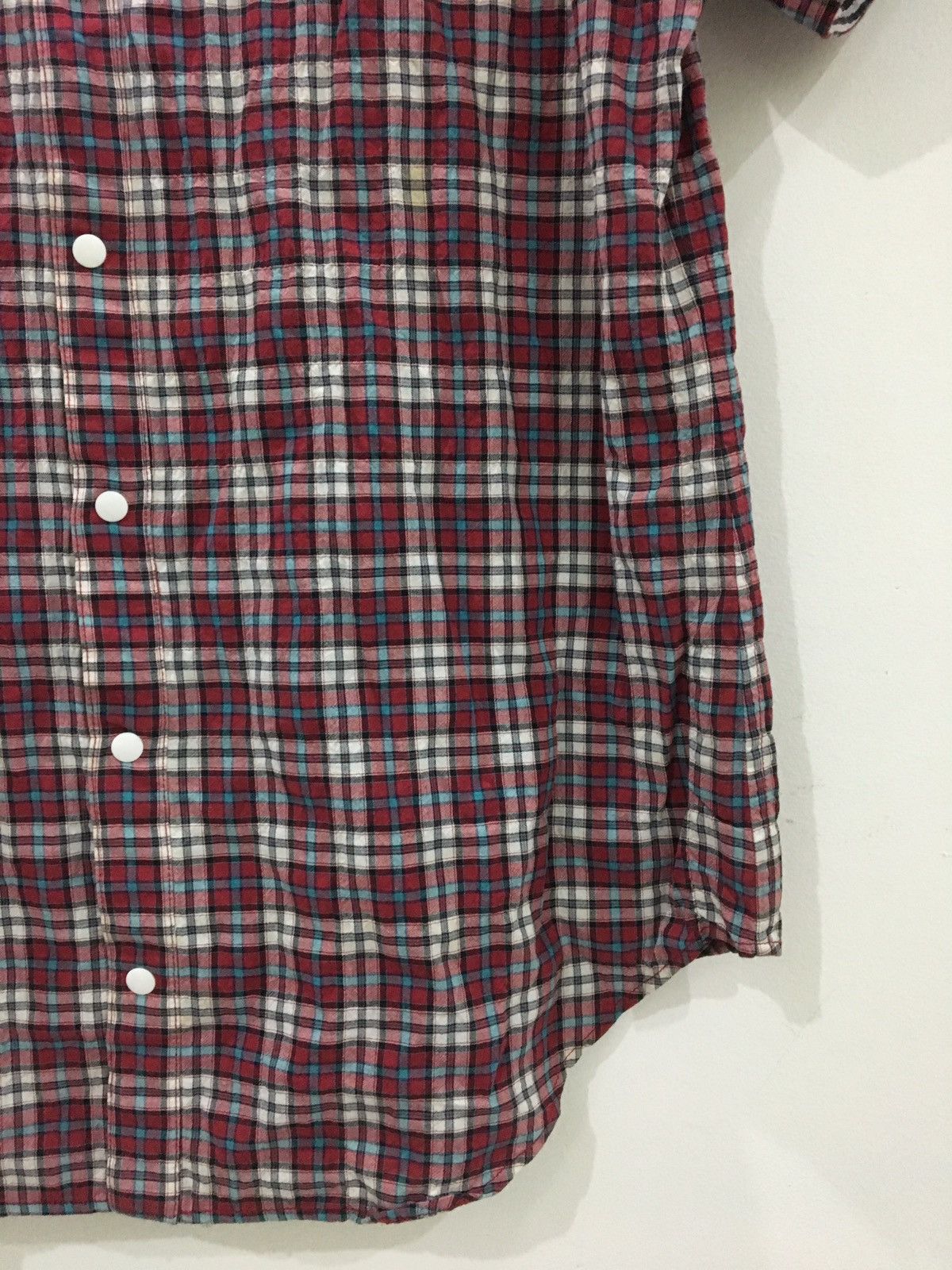 Japanese Brand PPFM - TARTAN PLAID CHECK BUTTON UP SHIRT Size US L / EU 52-54 / 3 - 7 Thumbnail