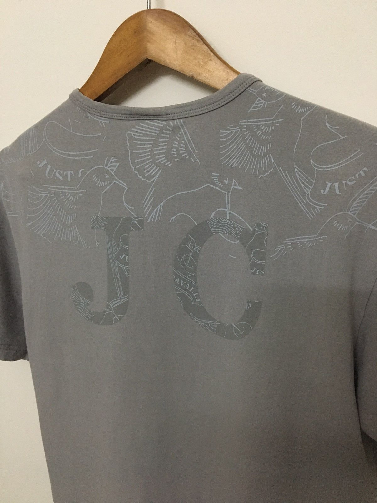 Just Cavalli JUST CAVALLI - EMBROIDERED BIRD PATTERN T-SHIRT Size US L / EU 52-54 / 3 - 7 Thumbnail