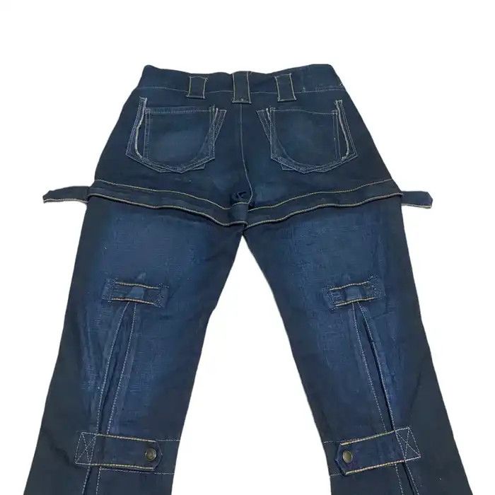 Designer × If Six Was Nine × Marithe + Francois Girbaud Vintage Tactical Bondage Denim Pant Punk Style Size US 30 / EU 46 - 5 Thumbnail