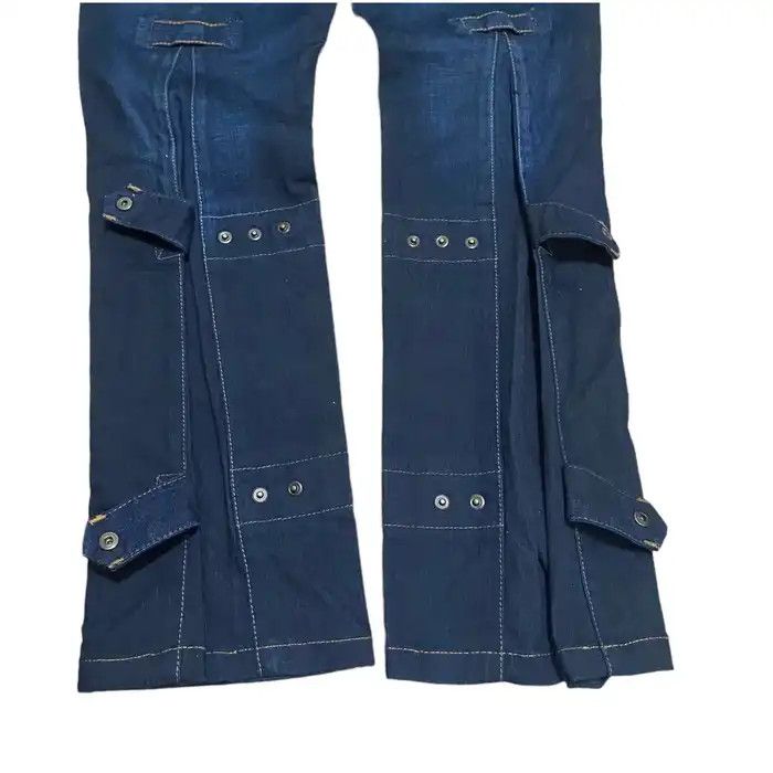 Designer × If Six Was Nine × Marithe + Francois Girbaud Vintage Tactical Bondage Denim Pant Punk Style Size US 30 / EU 46 - 6 Thumbnail