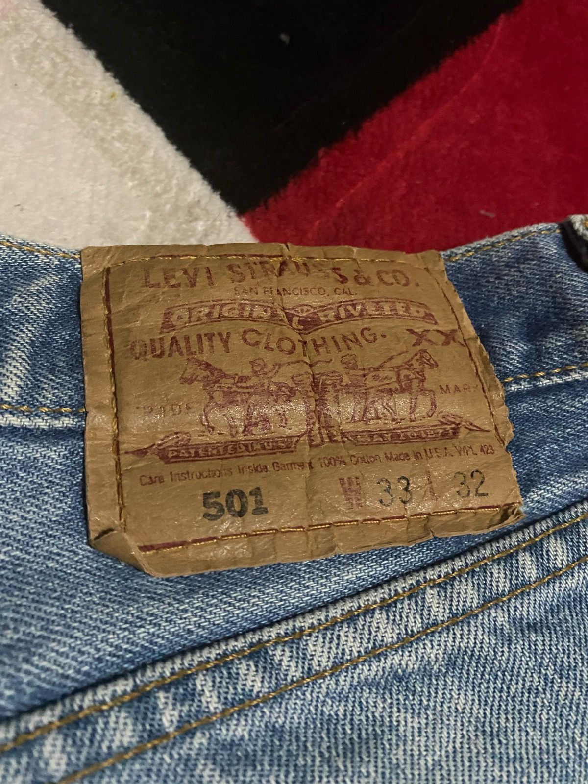Levi's × Levi's Vintage Clothing Vintage Levis 501 made in USA Size US 33 - 10 Thumbnail