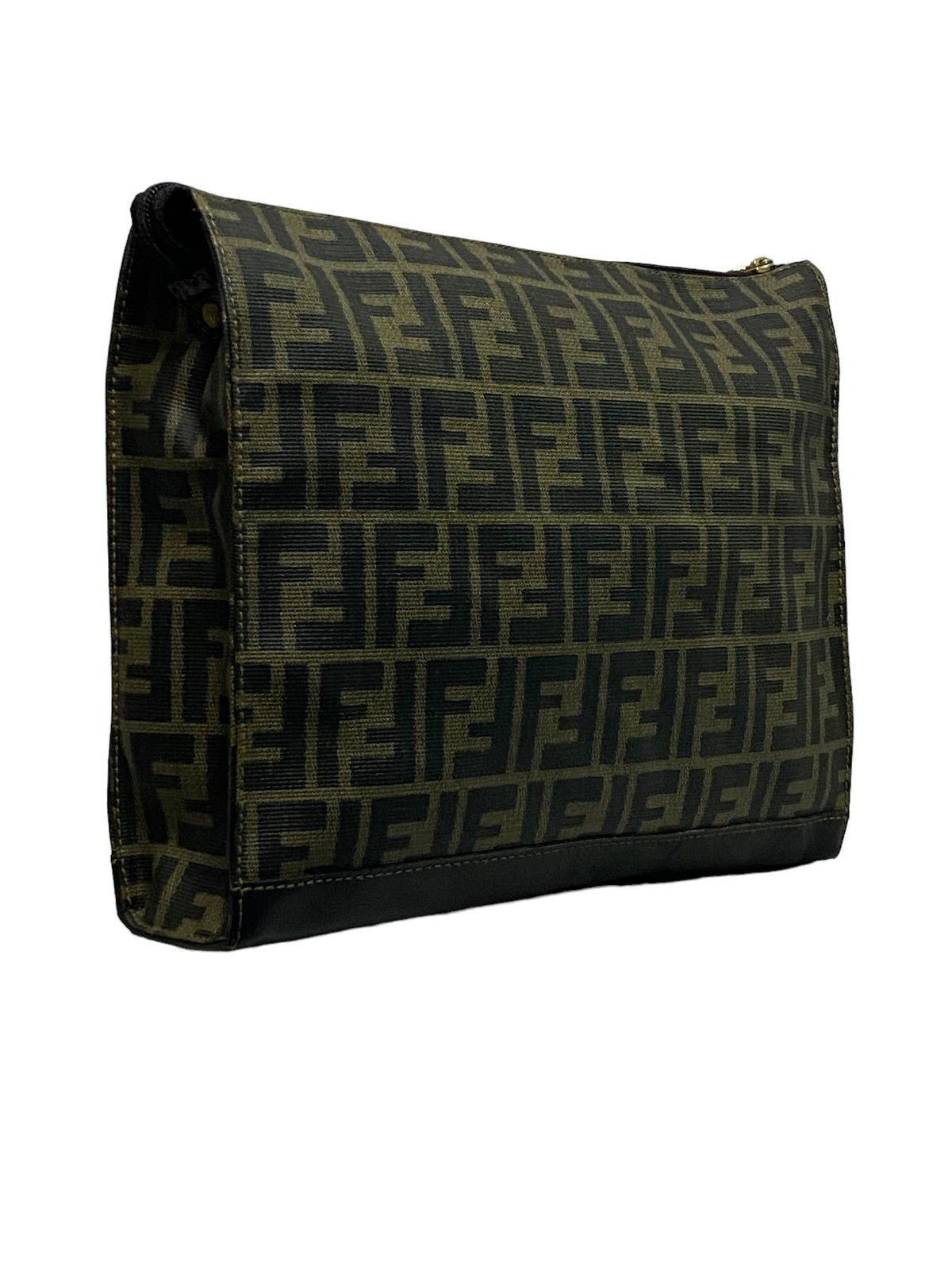 Fendi Rare🔥Vintage FENDI Zucca Monogram Jacquard Clutch Bag Size ONE SIZE - 22 Thumbnail