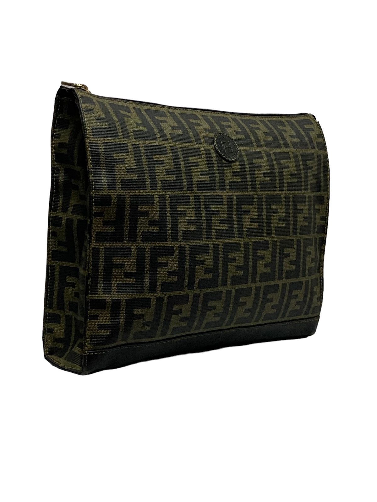 Fendi Rare🔥Vintage FENDI Zucca Monogram Jacquard Clutch Bag Size ONE SIZE - 4 Thumbnail