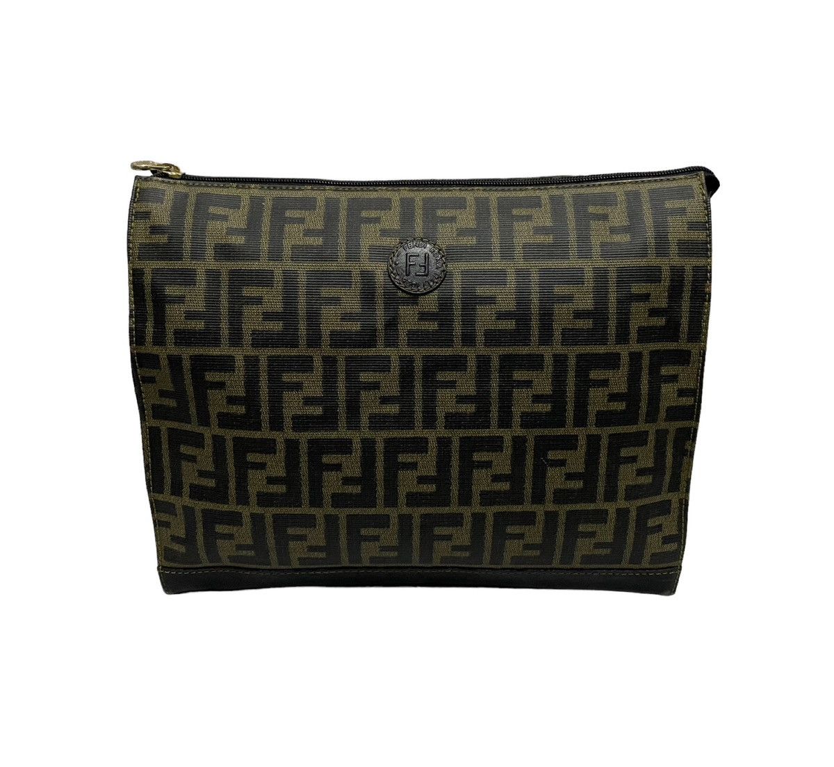 Fendi Rare🔥Vintage FENDI Zucca Monogram Jacquard Clutch Bag Size ONE SIZE - 2 Thumbnail