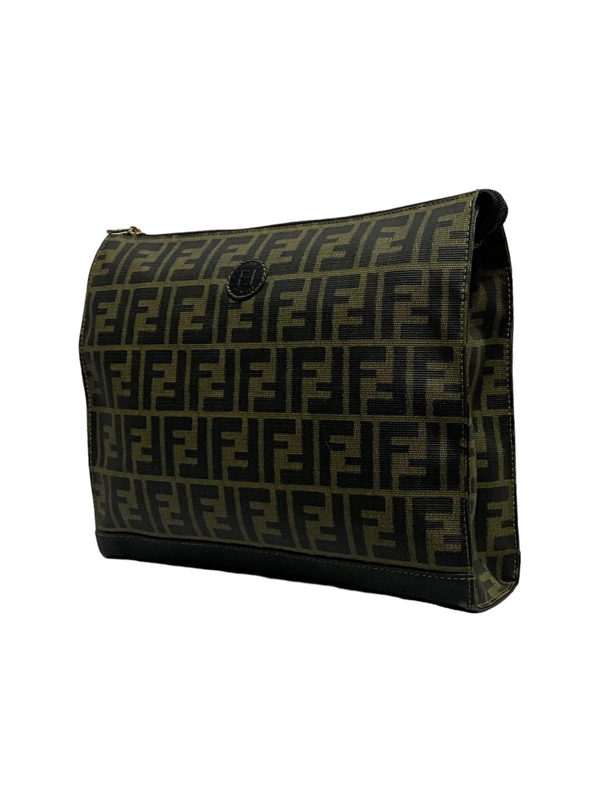 Fendi Rare🔥Vintage FENDI Zucca Monogram Jacquard Clutch Bag Size ONE SIZE - 23 Thumbnail