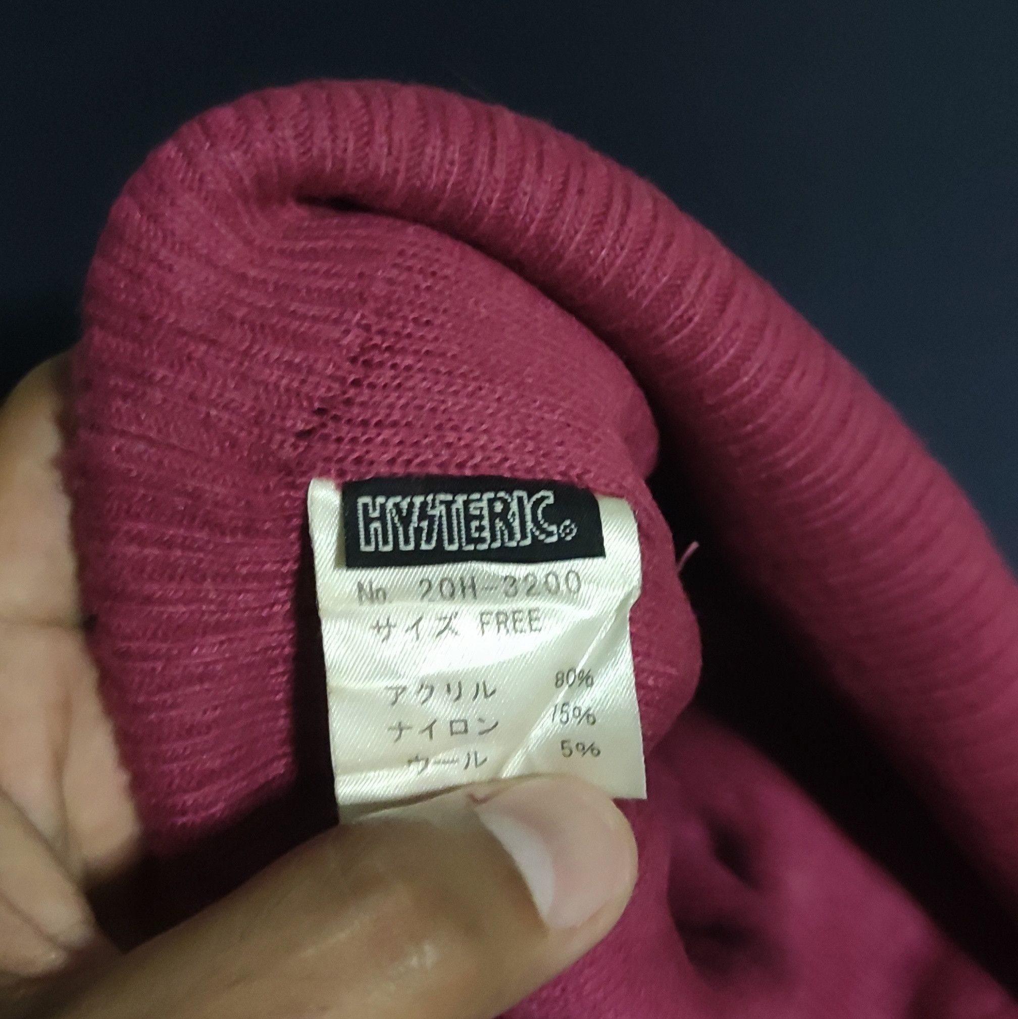 Hysteric Glamour × Vintage Vintage Hysteric Glamour Fleece Lined Beanie Hat Size ONE SIZE - 4 Thumbnail