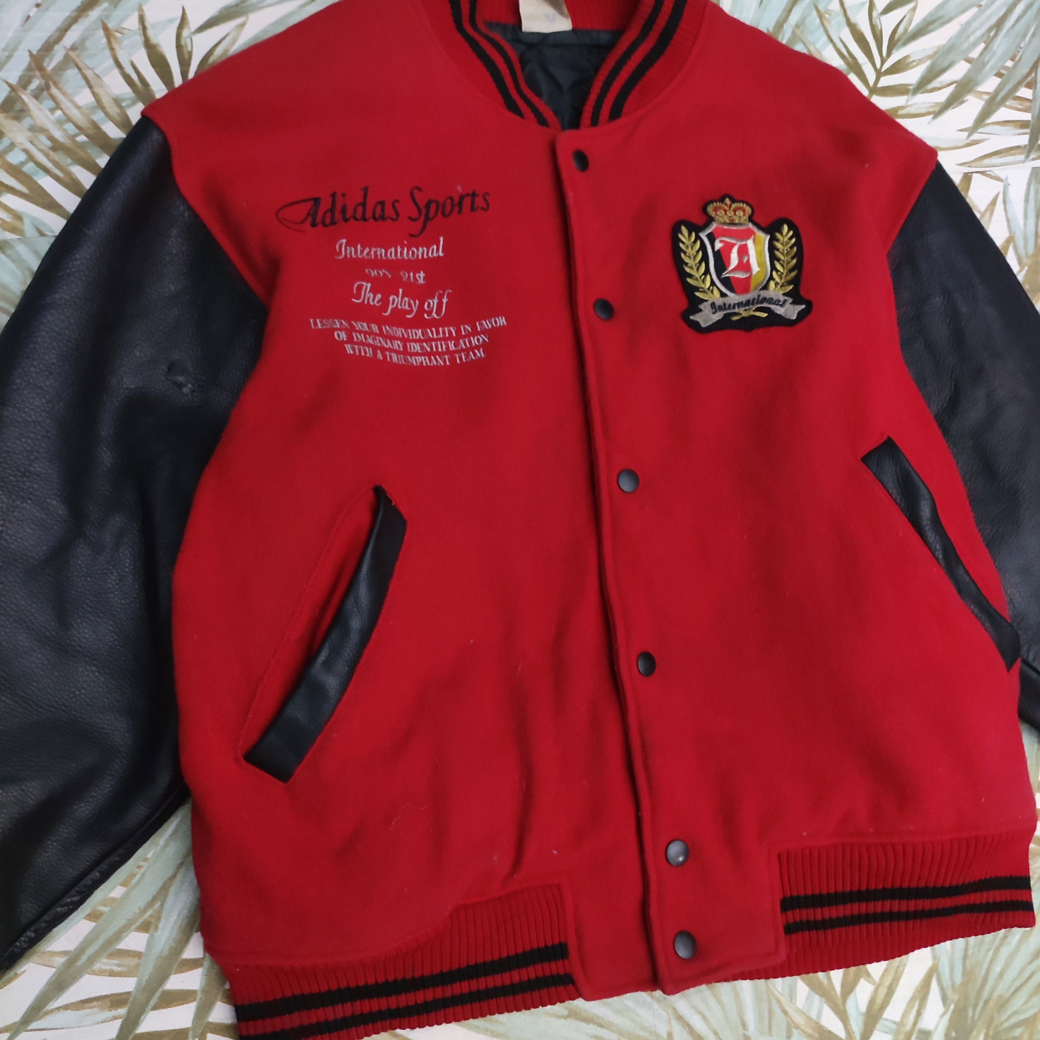 Adidas × Vintage Vintage Embroidered Adidas Sport Varsity Jacket Size US L / EU 52-54 / 3 - 5 Thumbnail