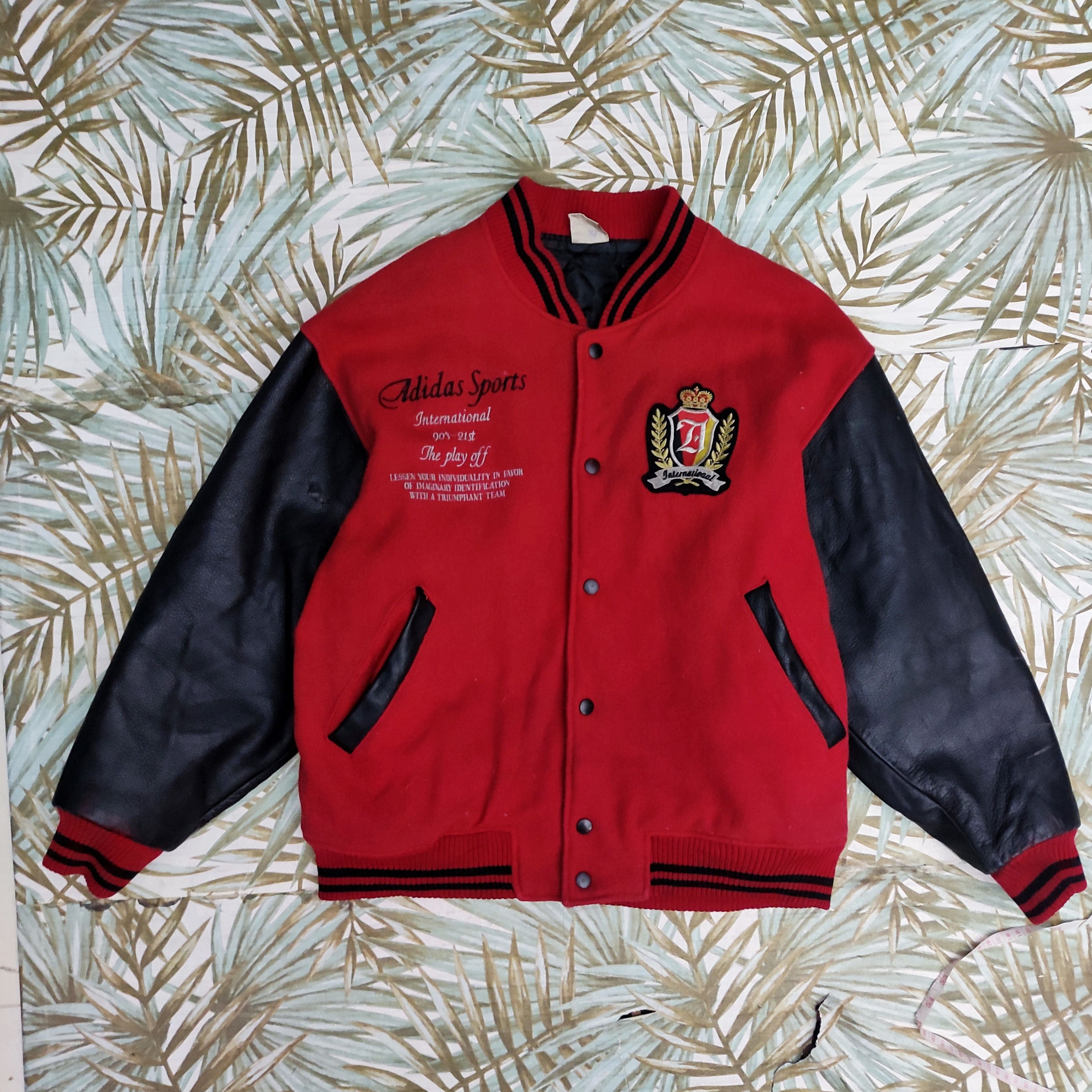 Adidas × Vintage Vintage Embroidered Adidas Sport Varsity Jacket Size US L / EU 52-54 / 3 - 2 Thumbnail