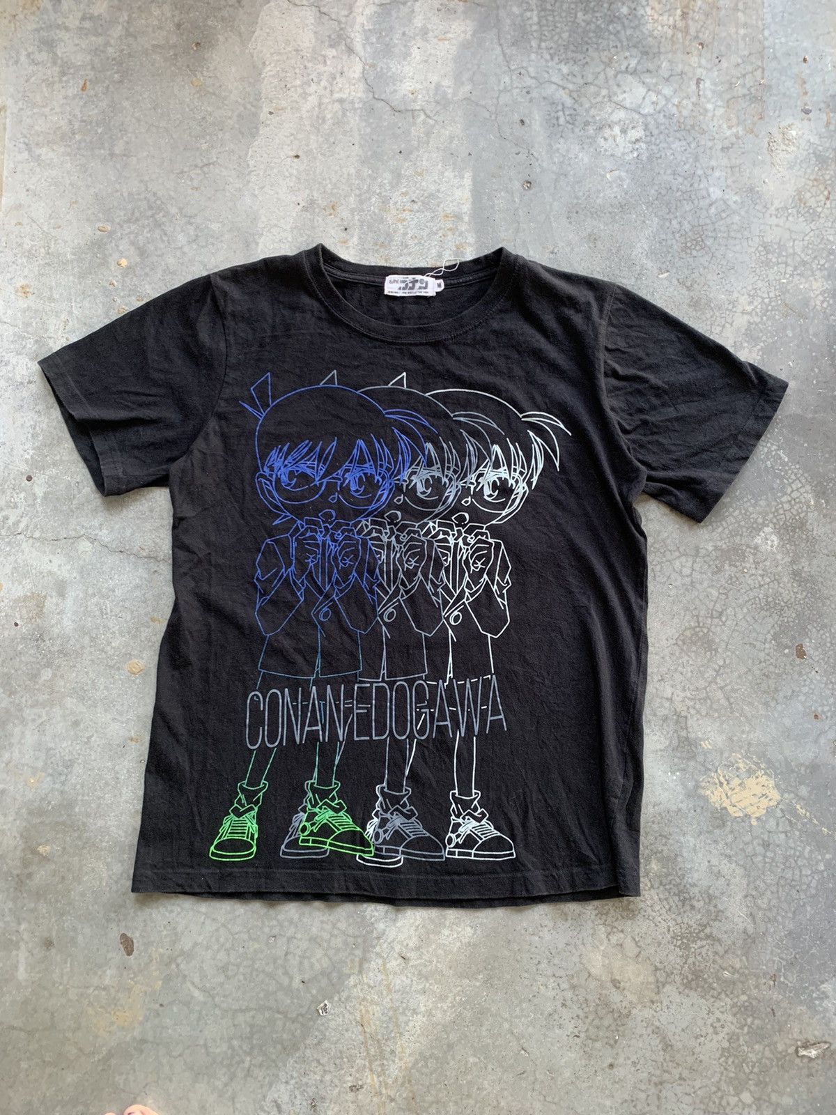Anime Vintage 90s Detective Conan Anime Tshirt Size US M / EU 48-50 / 2 - 1 Thumbnail