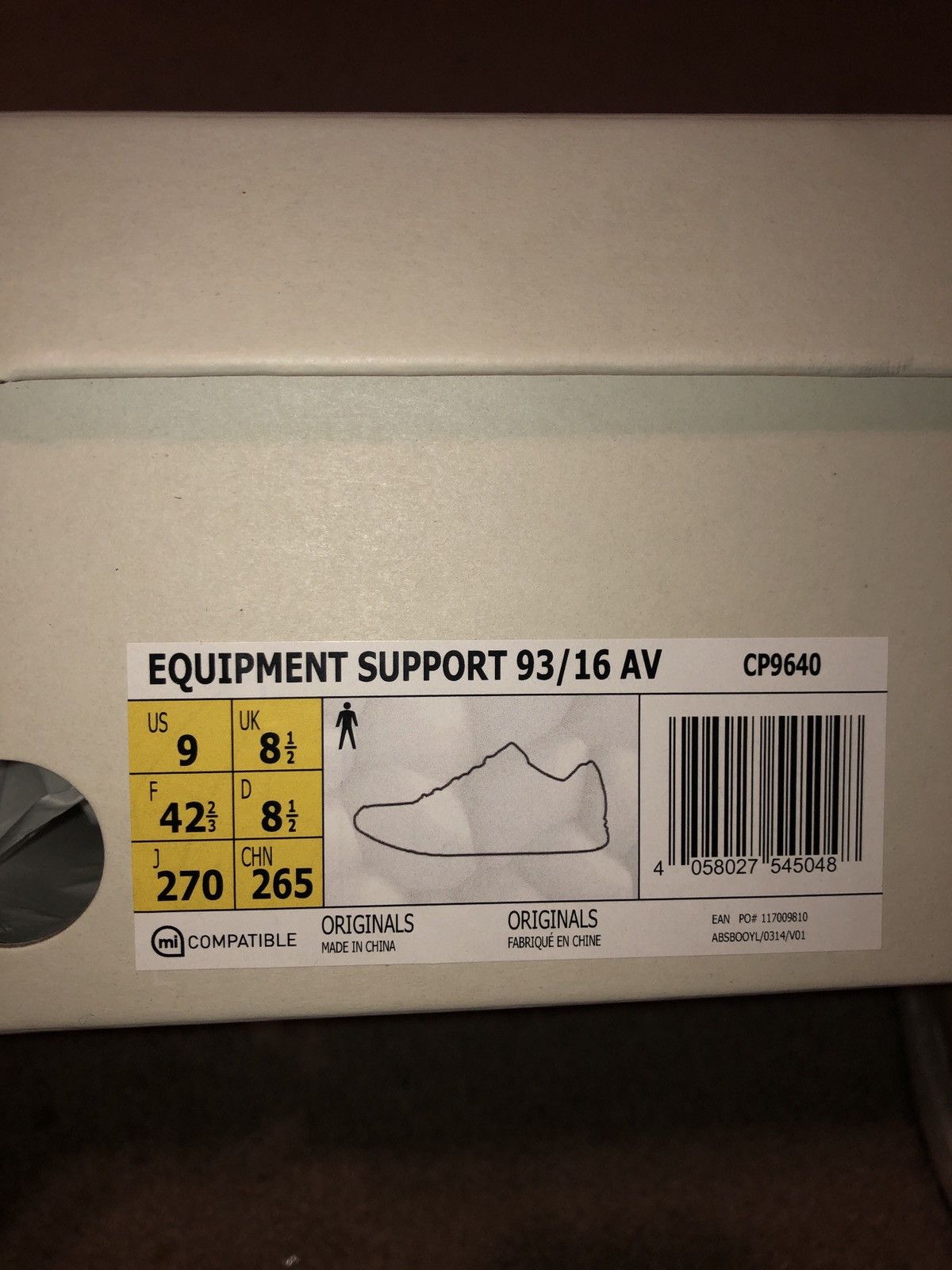 Adidas Adidas Avenue x EQT Support 93/16 Tan 2017 Ultraboost Size 9 Size US 9 / EU 42 - 8 Thumbnail