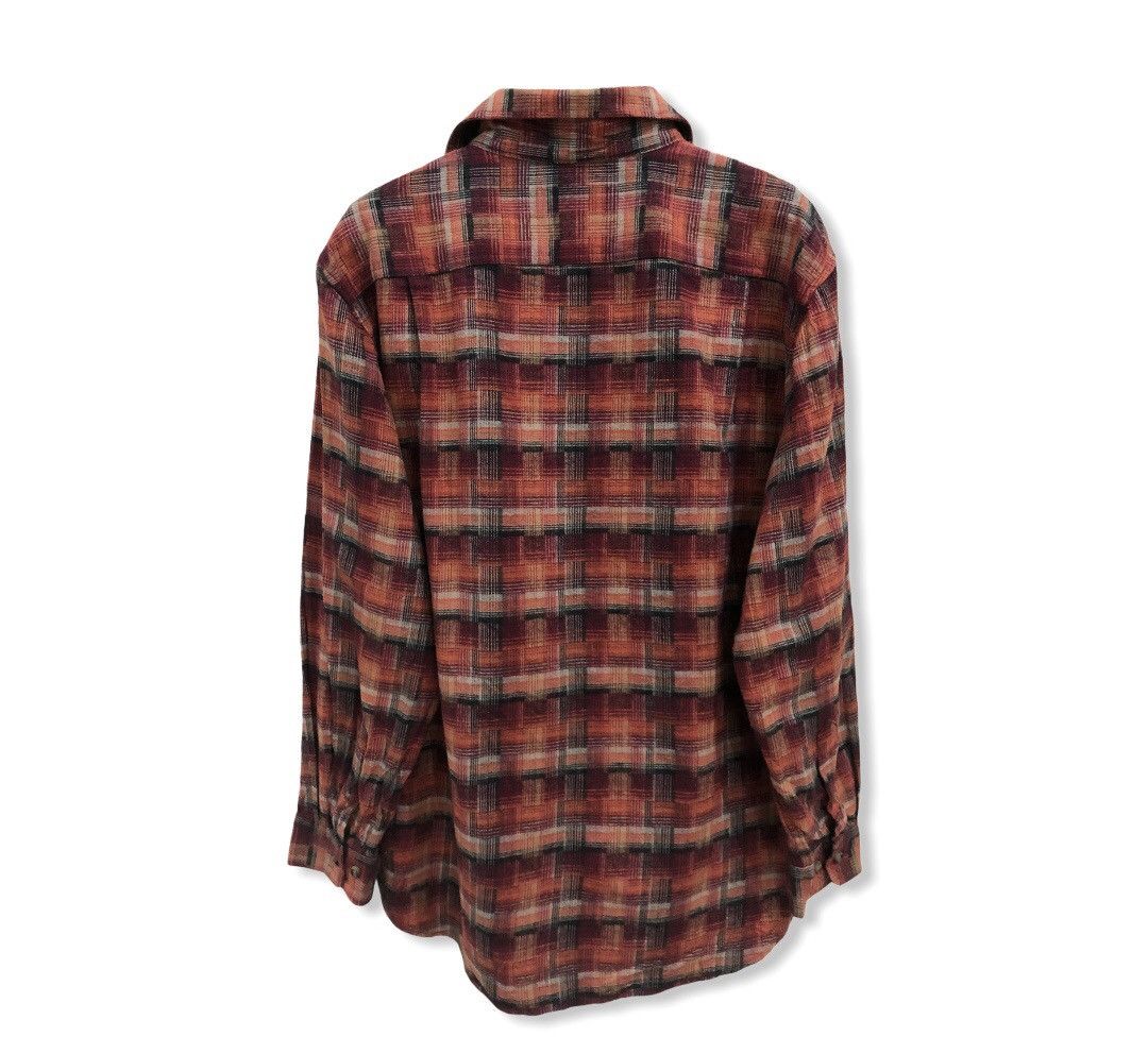 Vintage Vintage Perfect World Patchwork Design Flannel Shirt 👕 Size US L / EU 52-54 / 3 - 3 Thumbnail