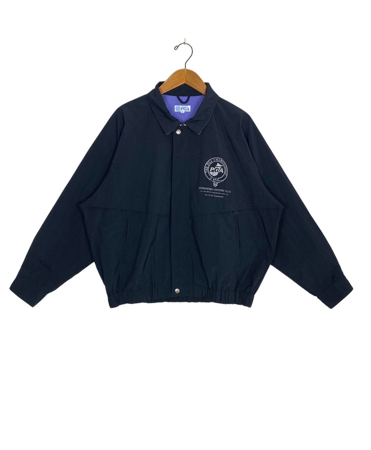 Vtg PGA Championship Bomber Jacket Big Logo Made Japan