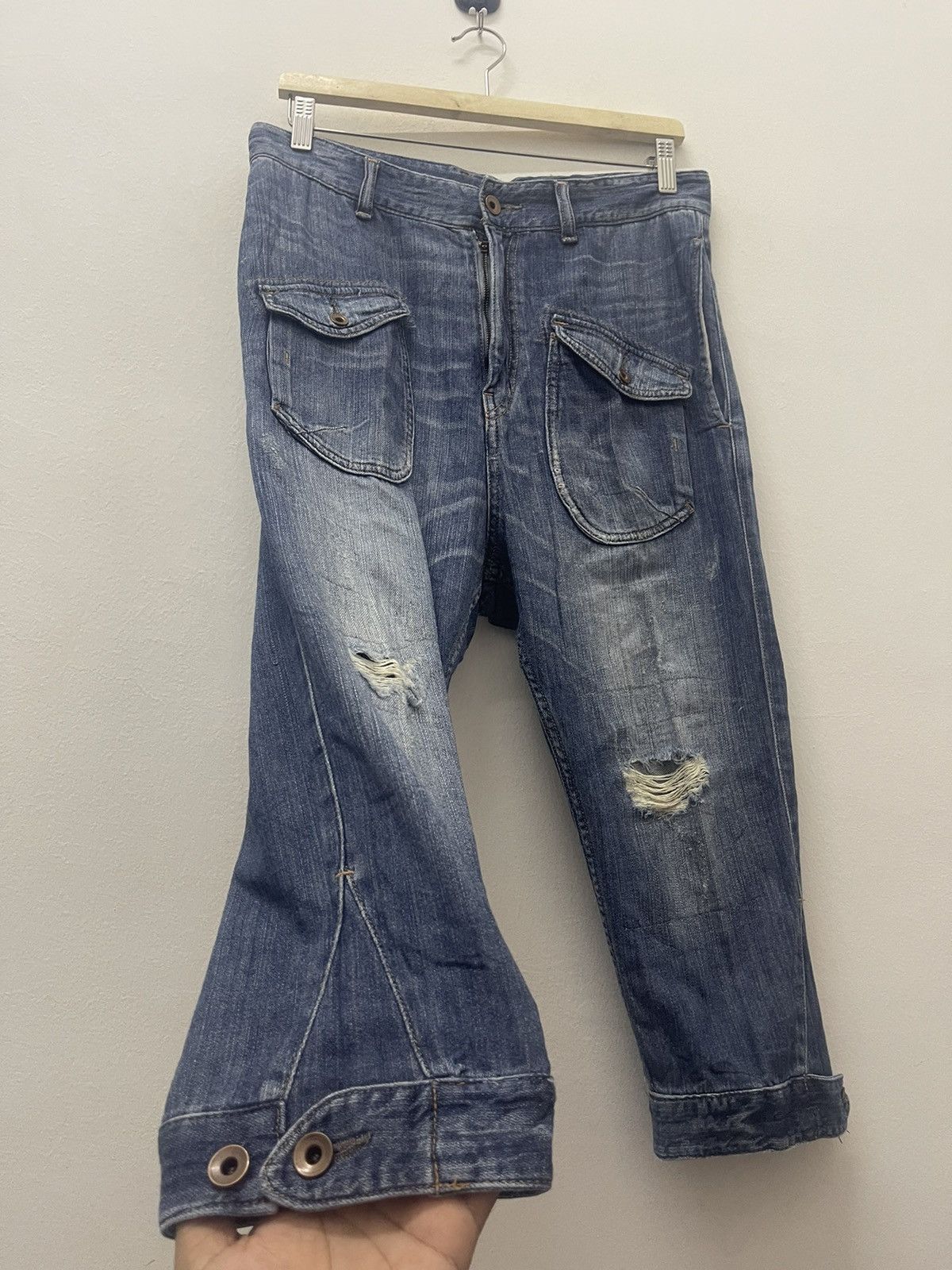 Beams Plus Rare Vintage BEAMS Heart In Front Pocket Buckle Back Size US 30 / EU 46 - 2 Thumbnail