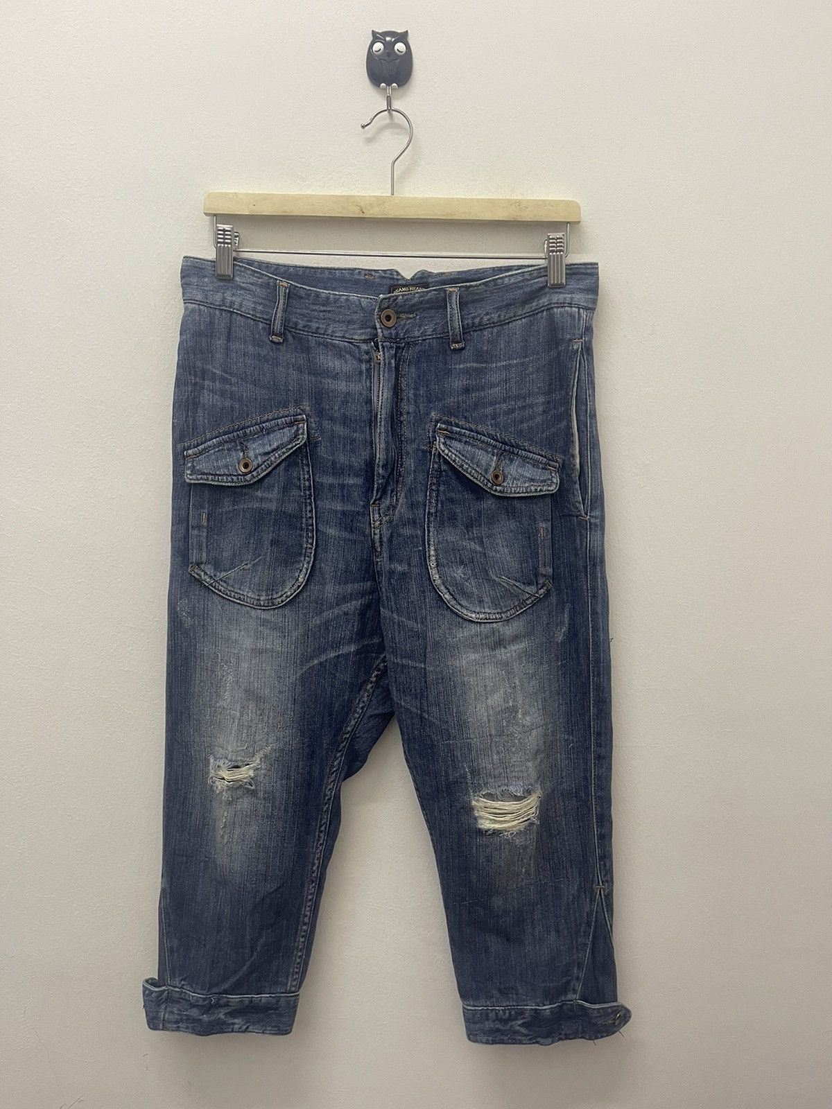 Beams Plus Rare Vintage BEAMS Heart In Front Pocket Buckle Back Size US 30 / EU 46 - 1 Thumbnail