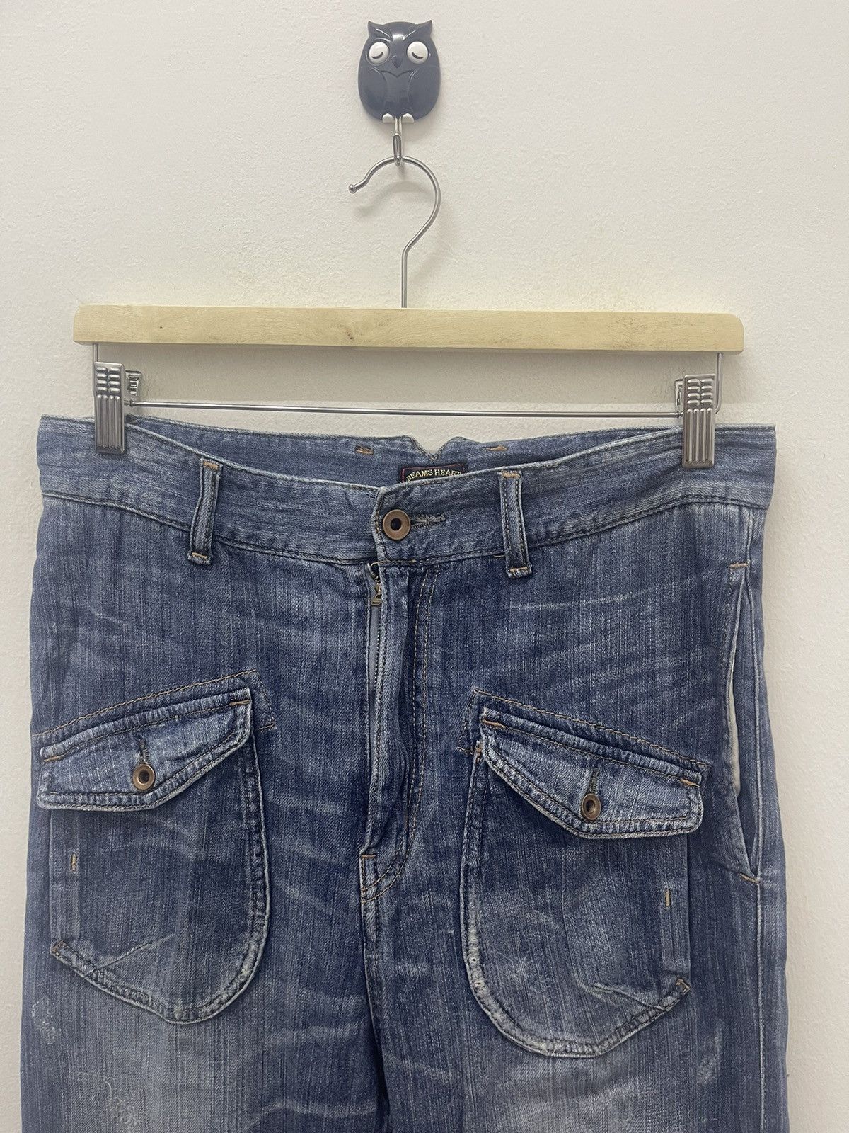Beams Plus Rare Vintage BEAMS Heart In Front Pocket Buckle Back Size US 30 / EU 46 - 5 Thumbnail