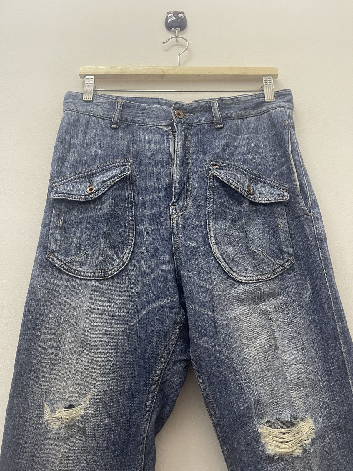 Beams Plus Rare Vintage BEAMS Heart In Front Pocket Buckle Back Size US 30 / EU 46 - 4 Thumbnail
