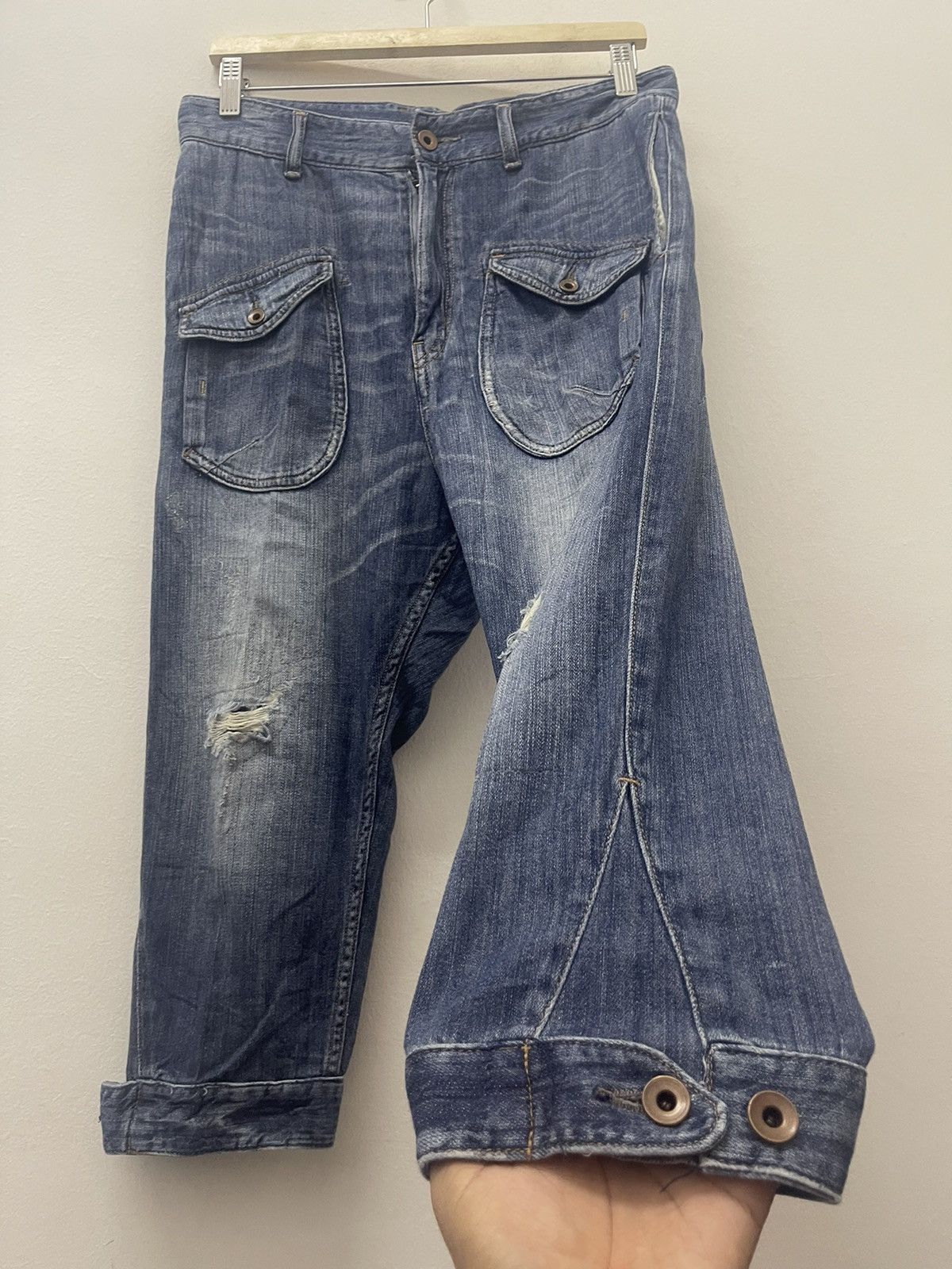 Beams Plus Rare Vintage BEAMS Heart In Front Pocket Buckle Back Size US 30 / EU 46 - 3 Thumbnail