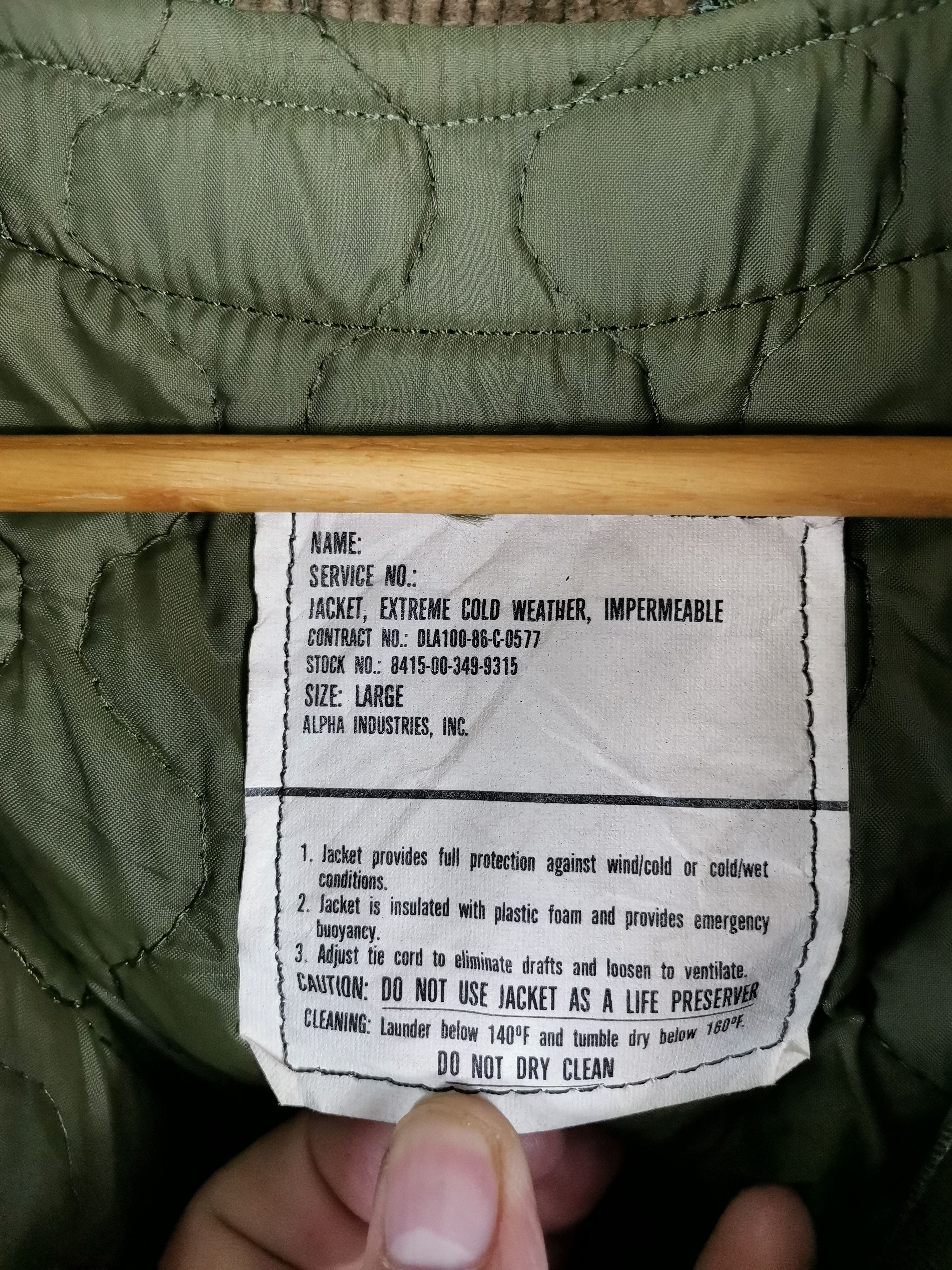 Alpha Industries Vintage Alpha Industries Military Bomber Jacket Nice Design Size US L / EU 52-54 / 3 - 5 Thumbnail