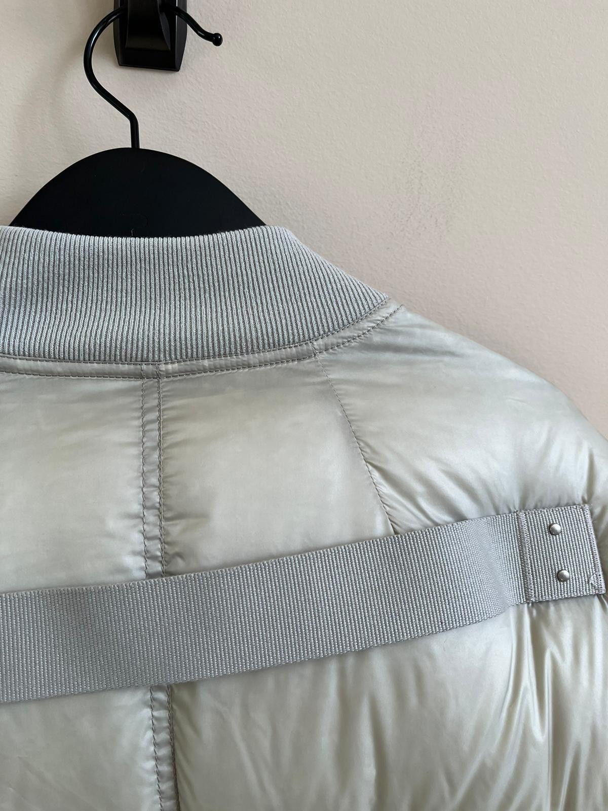 Rick Owens Down Flight Bomber Jacket in White & Blue Color Size US S / EU 44-46 / 1 - 13 Thumbnail