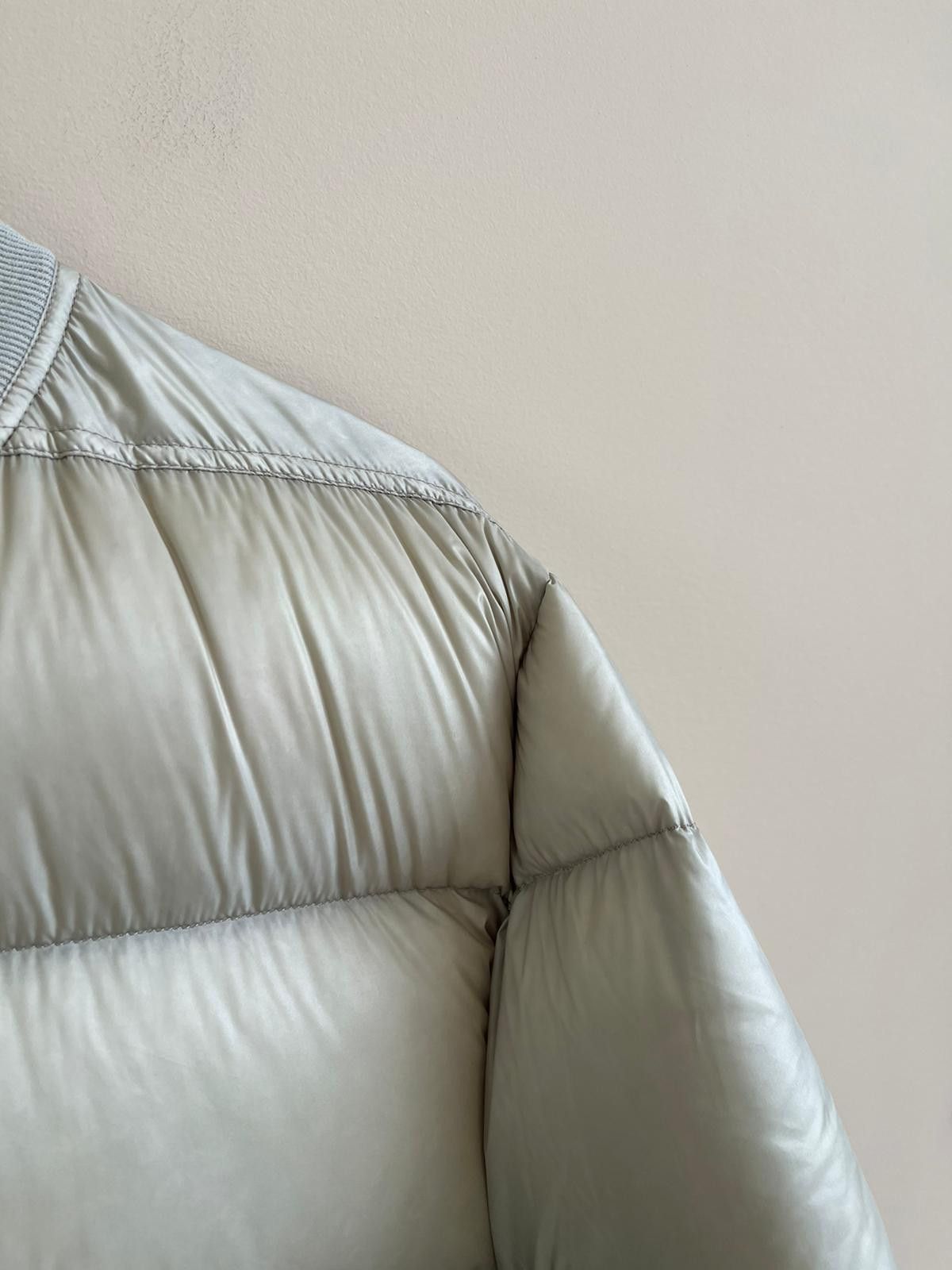 Rick Owens Down Flight Bomber Jacket in White & Blue Color Size US S / EU 44-46 / 1 - 8 Thumbnail