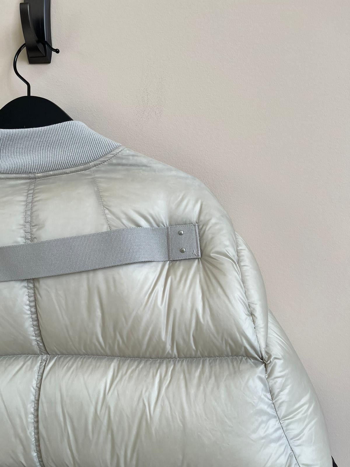 Rick Owens Down Flight Bomber Jacket in White & Blue Color Size US S / EU 44-46 / 1 - 15 Thumbnail