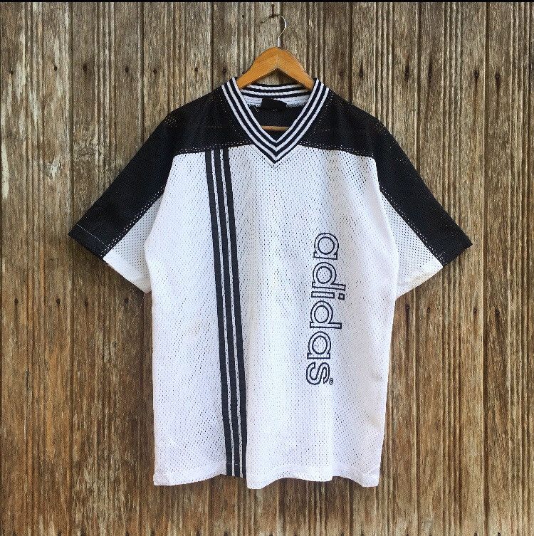 Adidas Vintage Adidas Big Logo Jersey Size US L / EU 52-54 / 3 - 1 Thumbnail