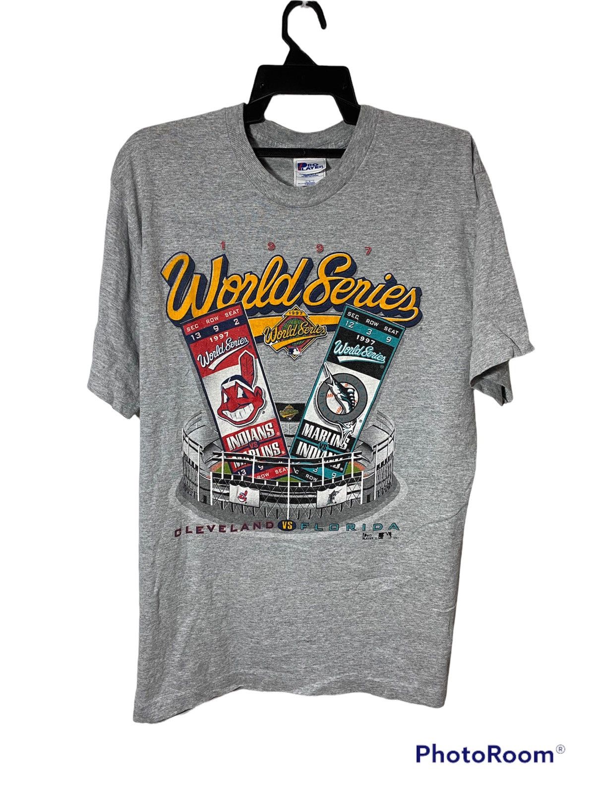 All Sport × NFL × Vintage vintage world series 1997 cleveland vs florida Size US L / EU 52-54 / 3 - 1 Thumbnail