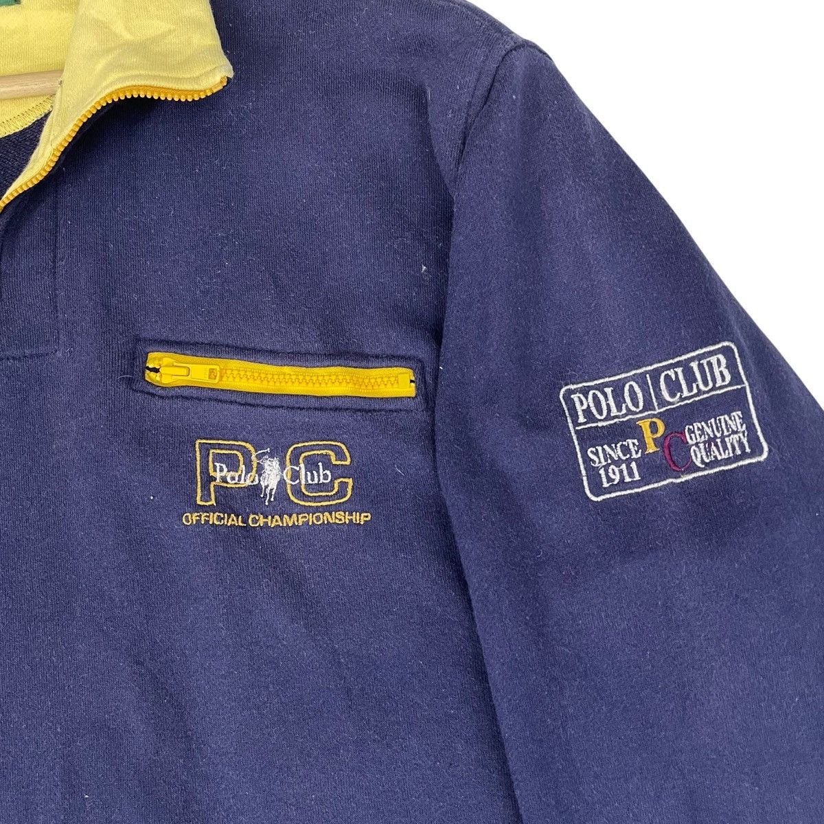 Vintage Vintage 90s Polo Club Halfzip Sweatshirt Size L Size US L / EU 52-54 / 3 - 5 Thumbnail