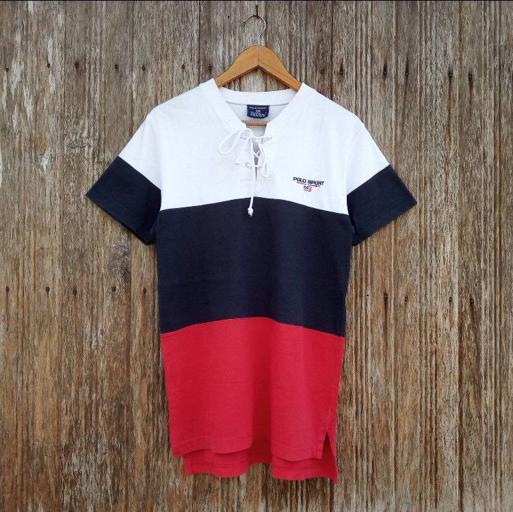 Polo Ralph Lauren Vintage Polo Sport By Ralph Lauren Colourblock Shirt Size US S / EU 44-46 / 1 - 1 Thumbnail