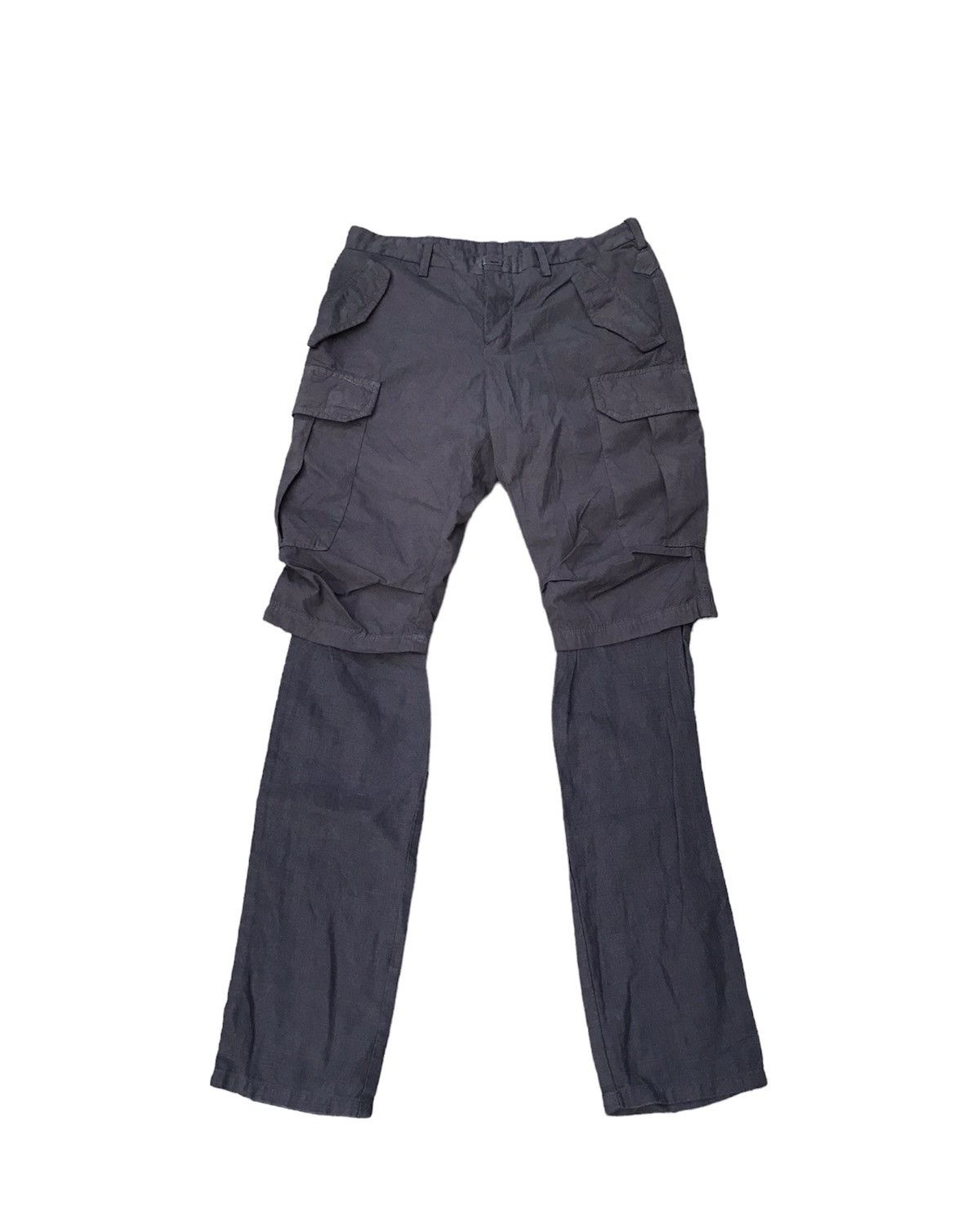 image of The Viridi Anne The Viridi-Anne - Layered Linen Inside Goth Pants in Grey, Men's (Size 30)