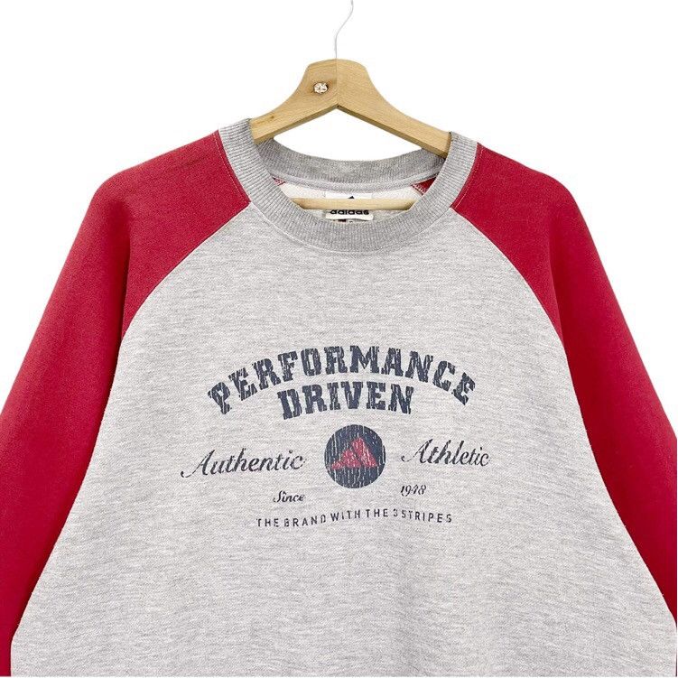 Adidas 90s Adidas Performance Drive Crewneck Sweatshirt Size L Size US L / EU 52-54 / 3 - 4 Thumbnail