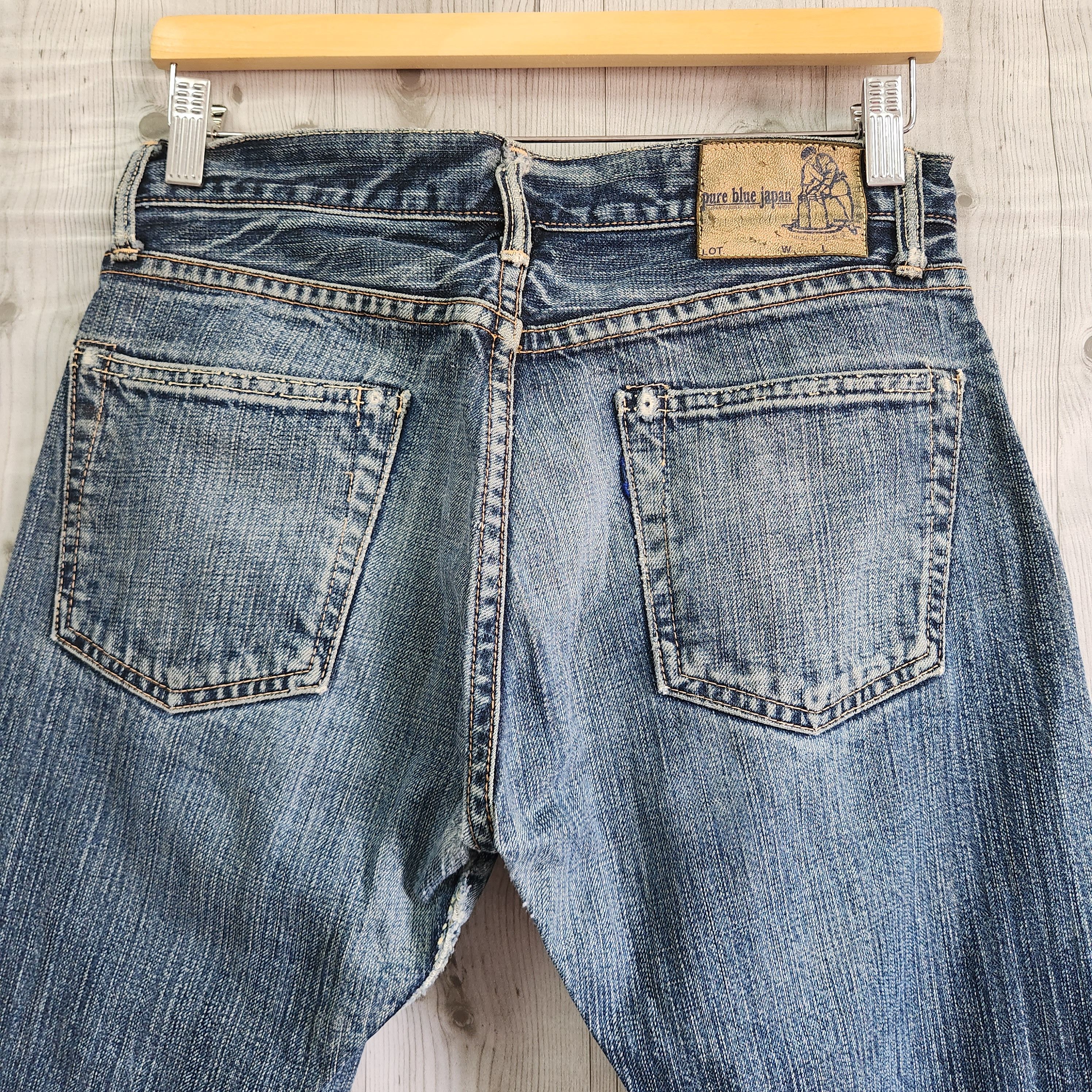 If Six Was Nine × Pure Blue Japan × Vintage Pure Blue Indigo Vintage Hidden Rivet Denim Jeans Japan Size US 31 - 11 Thumbnail