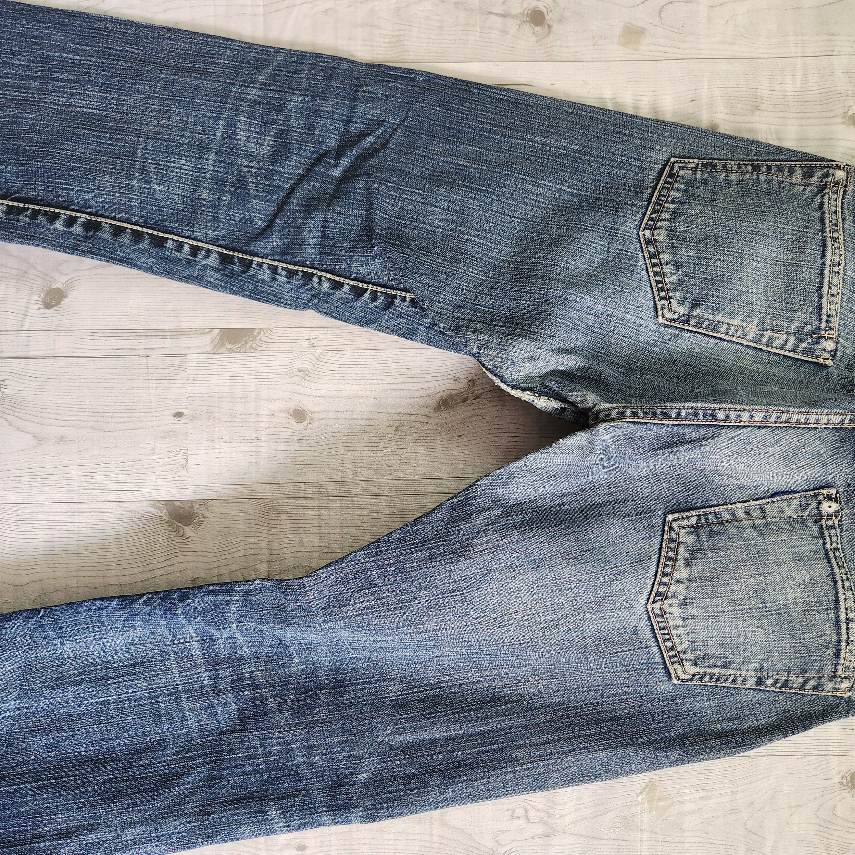 If Six Was Nine × Pure Blue Japan × Vintage Pure Blue Indigo Vintage Hidden Rivet Denim Jeans Japan Size US 31 - 8 Thumbnail