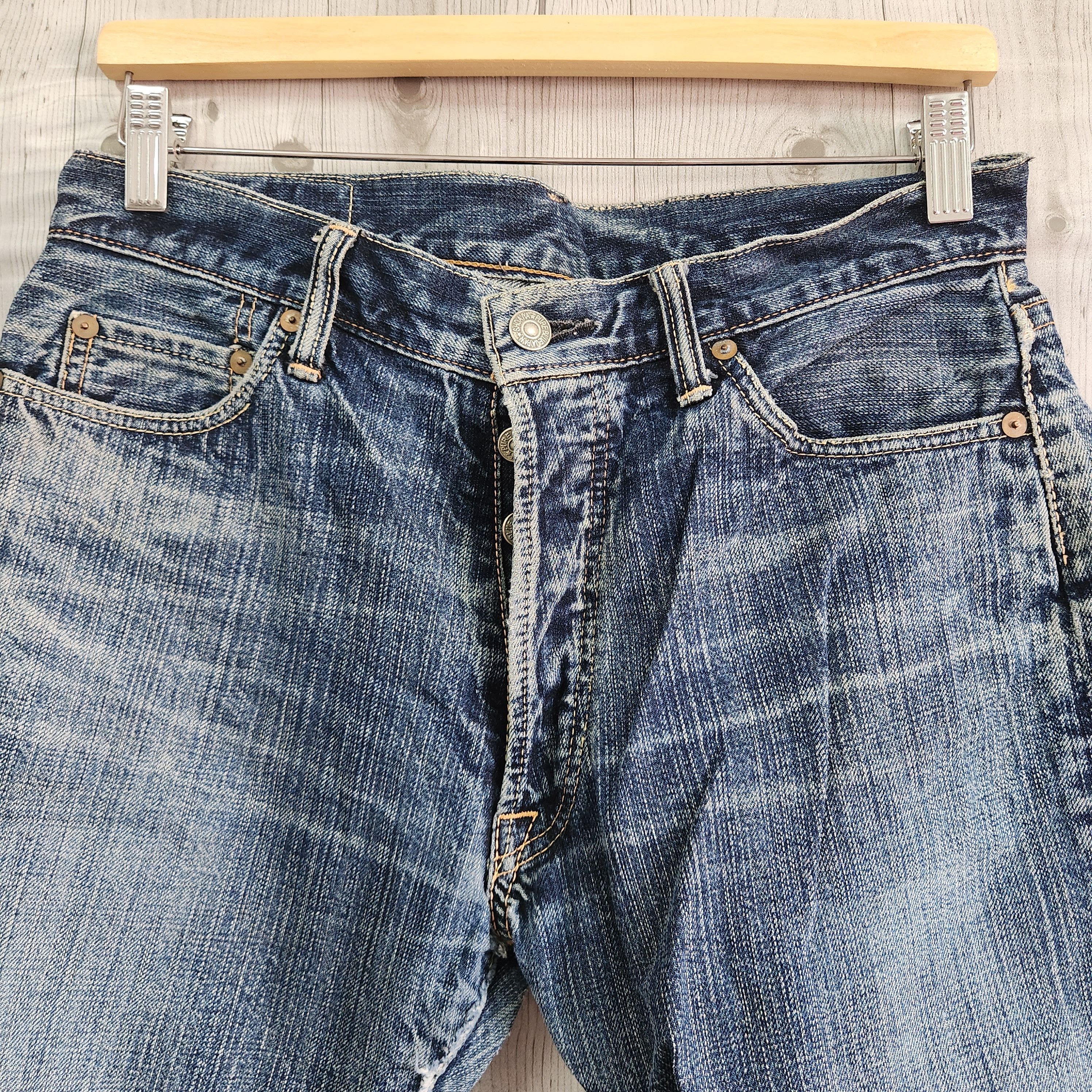 If Six Was Nine × Pure Blue Japan × Vintage Pure Blue Indigo Vintage Hidden Rivet Denim Jeans Japan Size US 31 - 19 Thumbnail