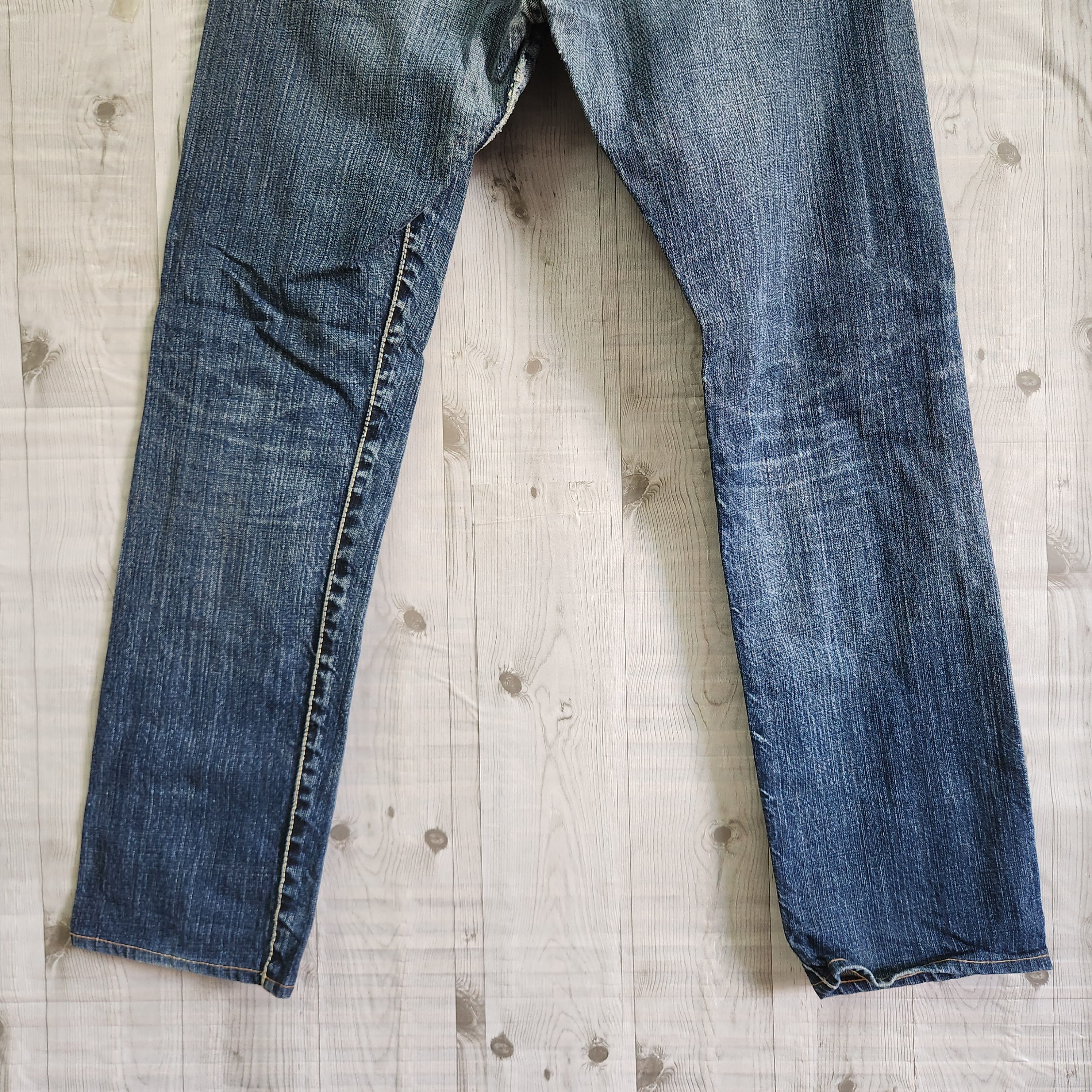 If Six Was Nine × Pure Blue Japan × Vintage Pure Blue Indigo Vintage Hidden Rivet Denim Jeans Japan Size US 31 - 7 Thumbnail