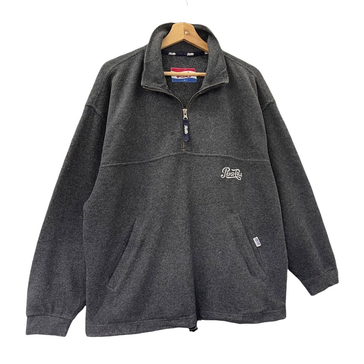 Pepsi × Vintage Vintage Pepsi Cola Small Logo Zipped Fleece Size L Size US L / EU 52-54 / 3 - 2 Thumbnail
