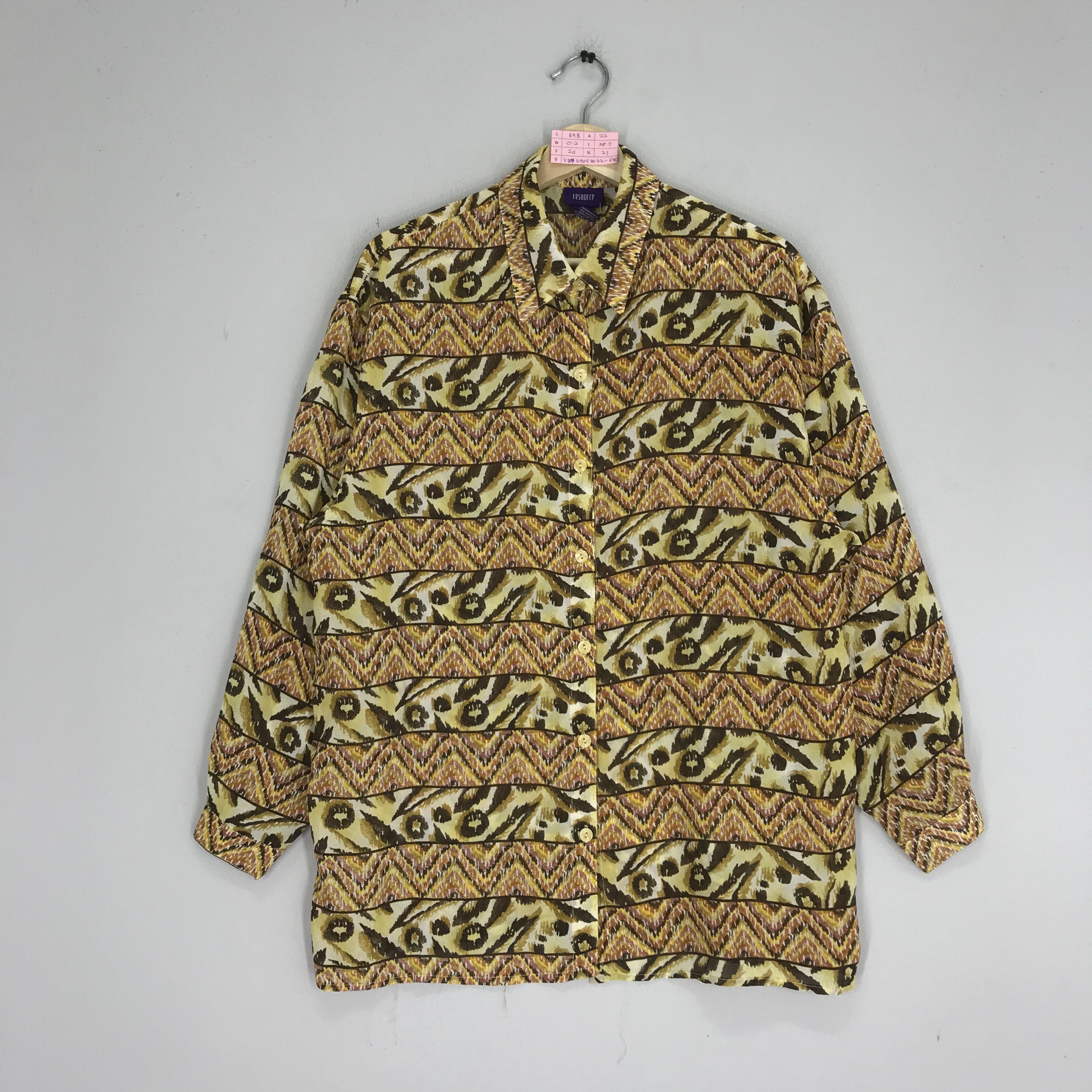 Native Vintage Geometric Native Abstract Pattern Navajo Polyester Size US M / EU 48-50 / 2 - 1 Thumbnail